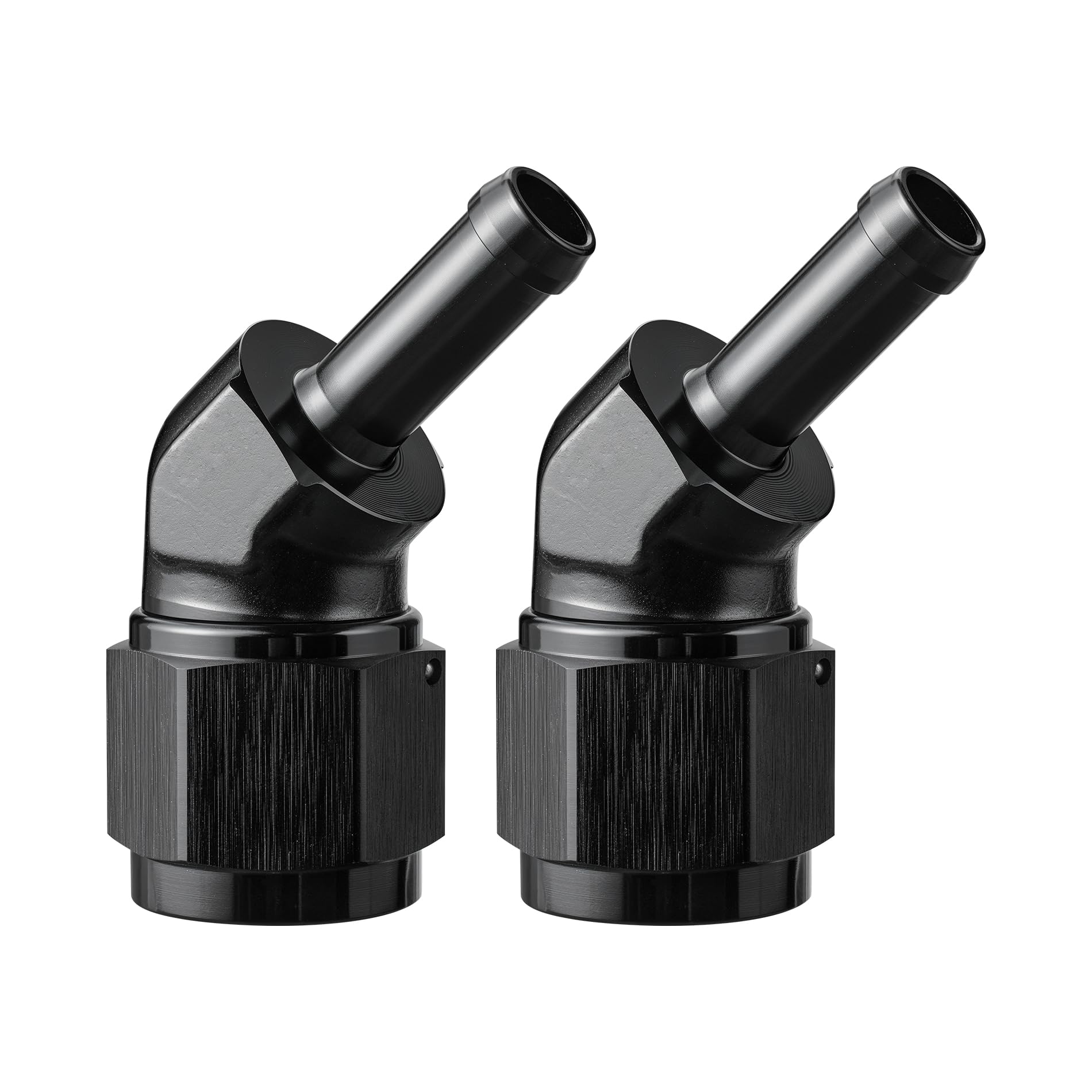 EVIL ENERGY 10AN Female to 3/8'' Barb Hose Fitting 45 Degree Swivel 2PCS