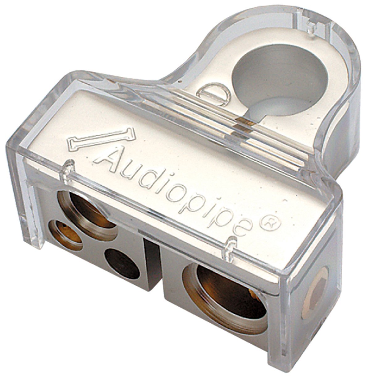 Audiopipe BTP705P Battery Terminal Audiopipe Positive; Platinum Finish