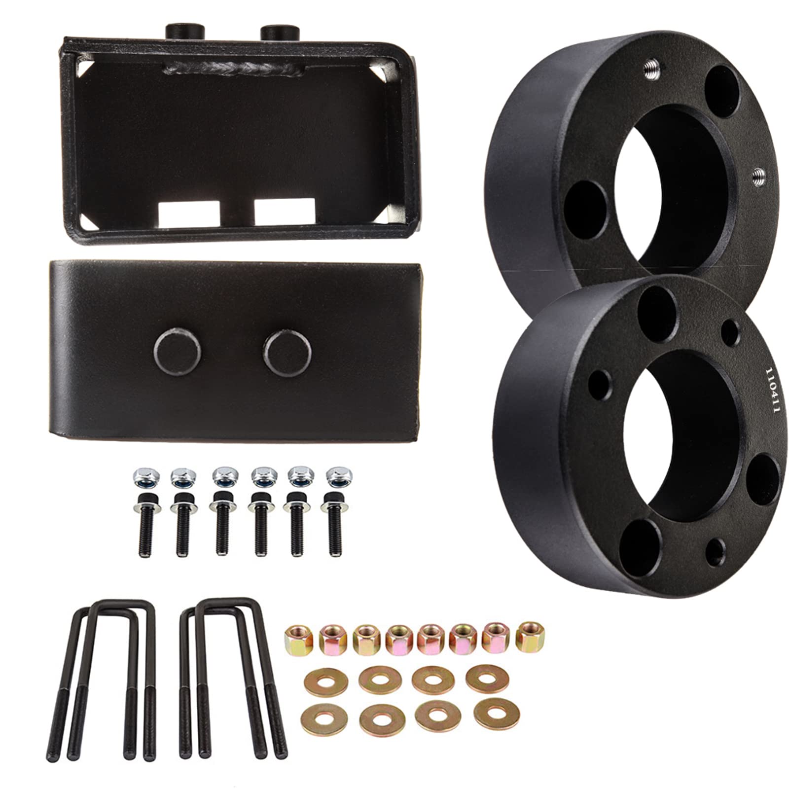 SCITOO 3 inch Front and 2inch Rear Suspension Leveling Lift Kit fit for Ford for F-150 2WD/4WD 4-Door 3.5L Strut Spacers 3 in Th