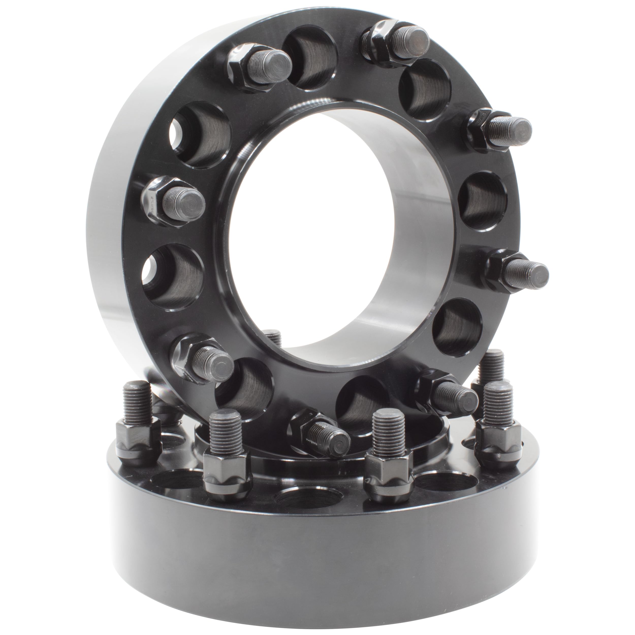 Wheel Accessories Parts 2 Pc Hub Centric Wheel Spacers 8 On 6.50 2.00 Thick M14X1.5 14X1.5 Thread Stud Fits Adapts 2011+ Siverad