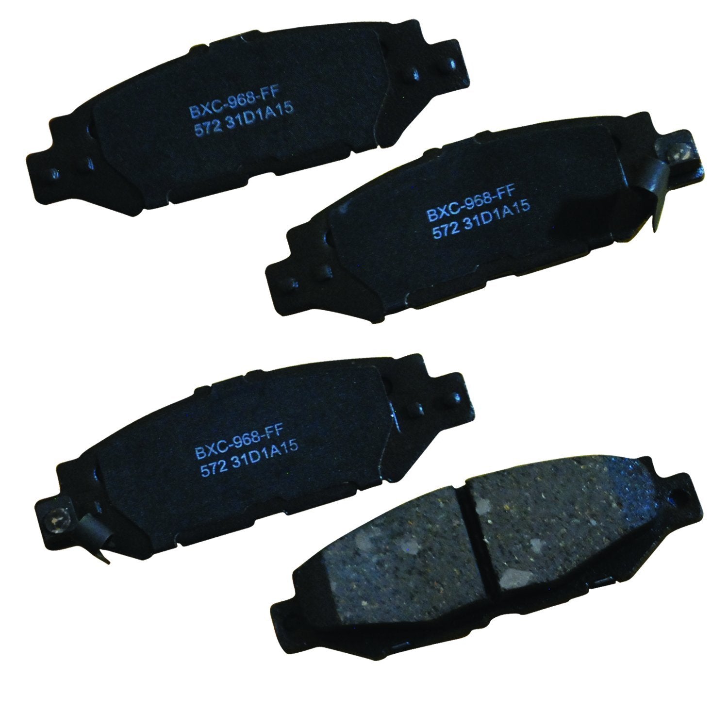 Bendix Premium Sbc572 Ceramic Rear Brake Pads For Lexus Gs300 1997-1993, Sc300 2000-1992, Sc400 2000-1992, Toyota Supra 1998-199