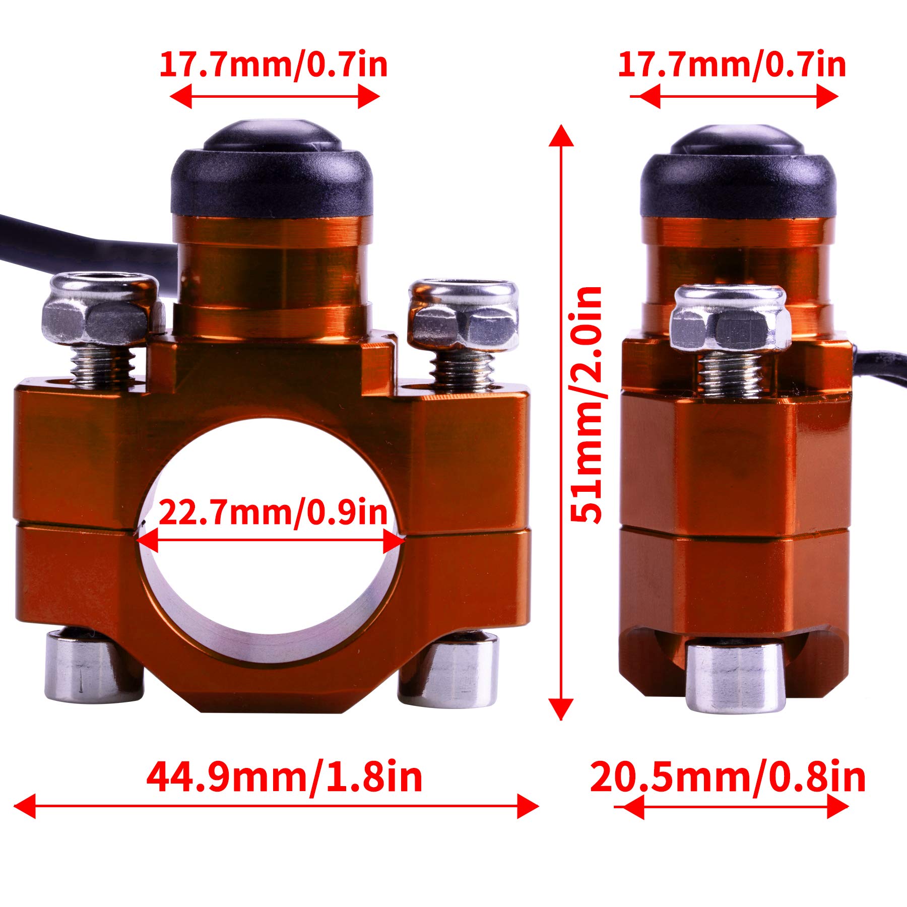Oraevy Cnc Universal Motorcycle Engine Stop Start Kill Switch Button With Mounting Backplate Compatible With Sx Exc Xcf Duke Lc4