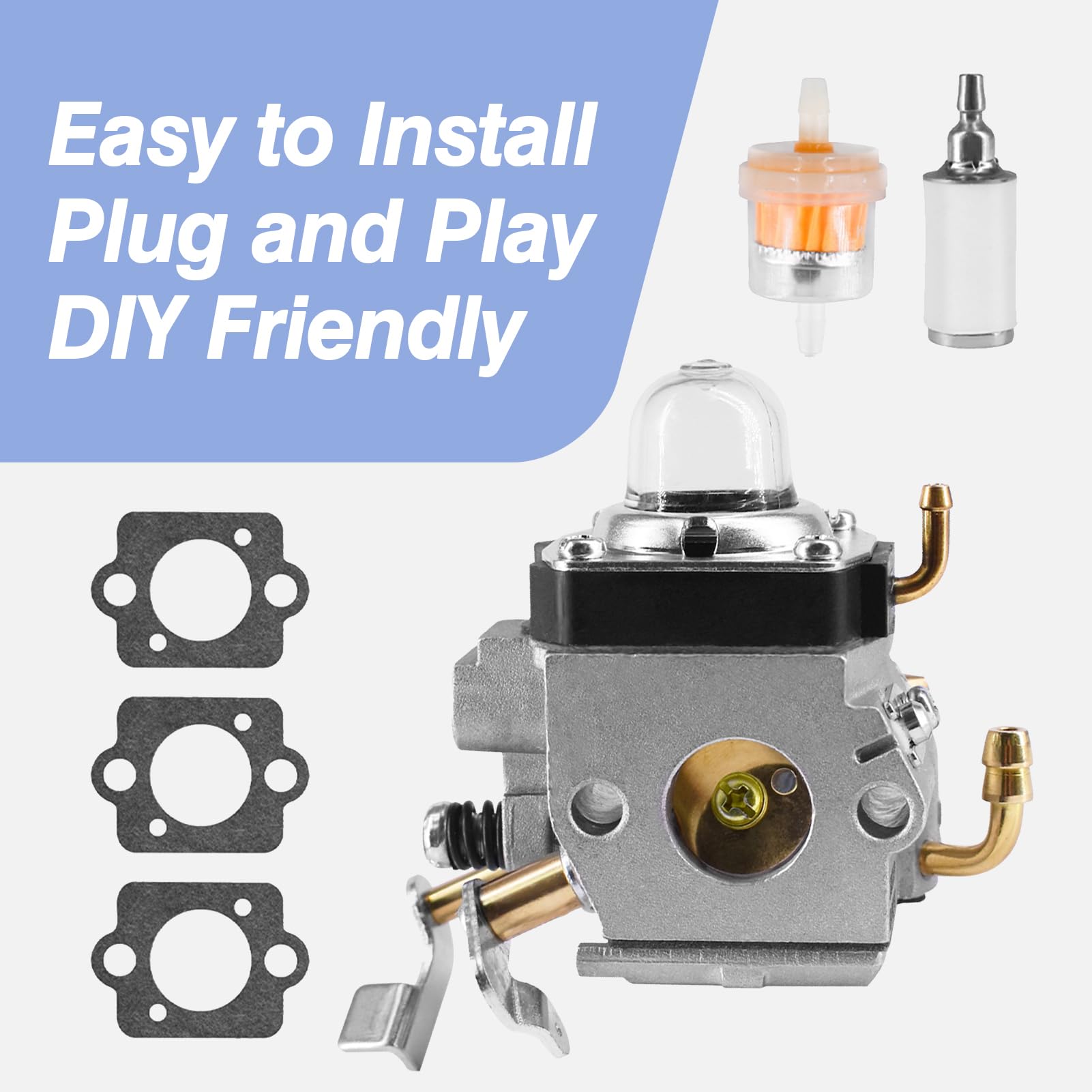 Carburetor Kits Fit For Honda Mtx60 Mtx70 Gx100 Mtx60Hd Mtx70Hd Replaces 16100-Z4E-S43 Hda278 Gx100Ukrbf