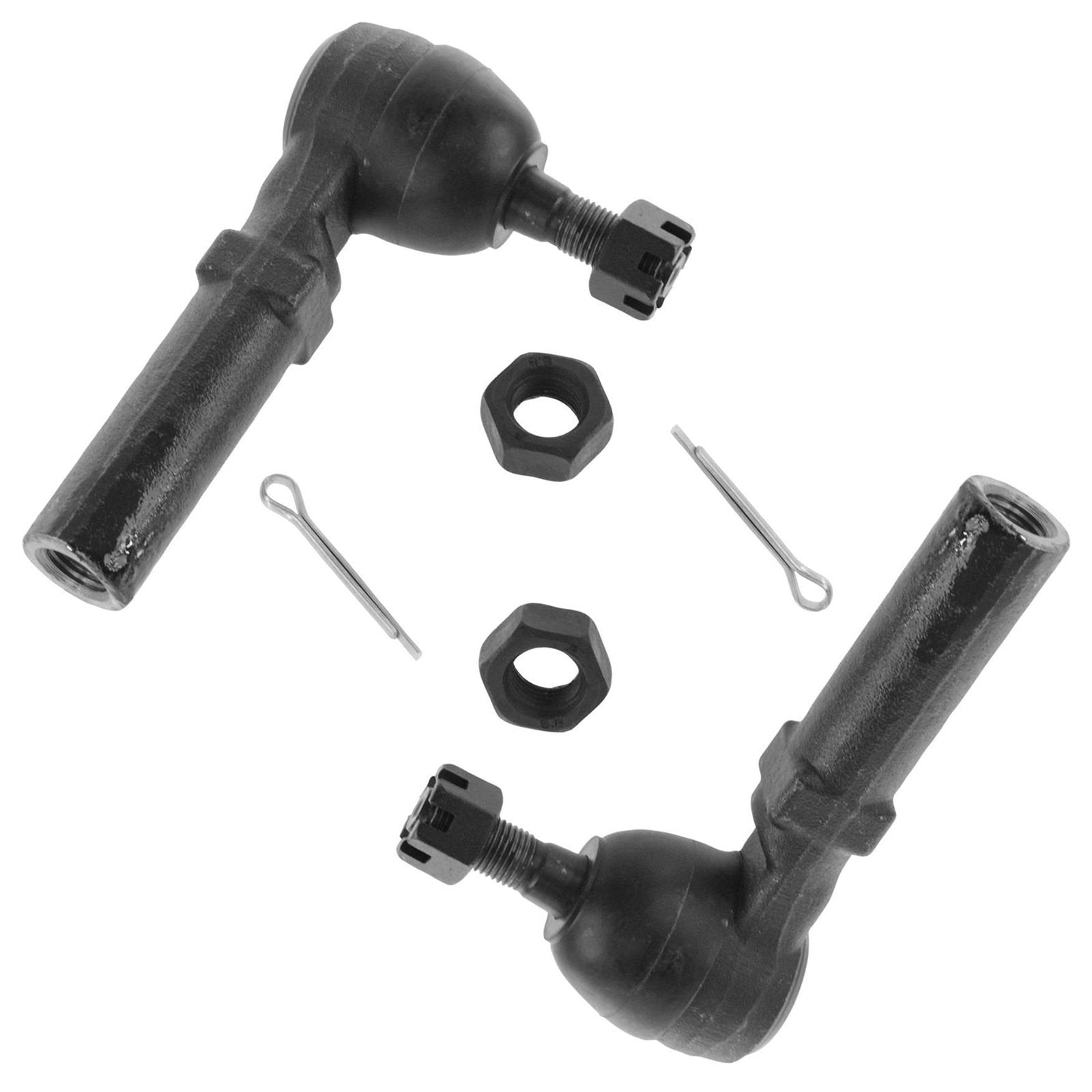 Trq Front Tie Rod Set Driver & Passenger Side Inner & Outer Compatible With 1996-2000 Chrysler Town & Country 2000 Voyager Dodge
