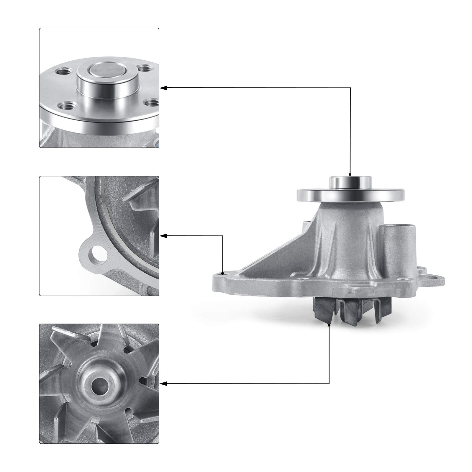 Aulink Aw9414 Water Pump Kit For Toyota Camry Corolla Highlander Matrix Rav4 Solara, Lexus Hs250H, Pontiac Vibe, Scion Tc Xb, 2.