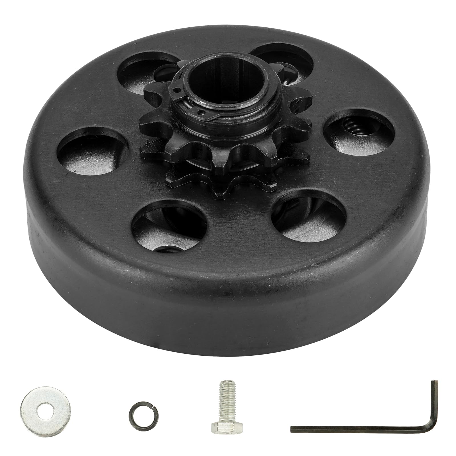 Go Kart Clutch 3/4 Bore 10T Compatible With #40/41/420 Chain, Centrifugal Clutch Fit For Minibike Mb165 & Mb200 And Honda Cloned