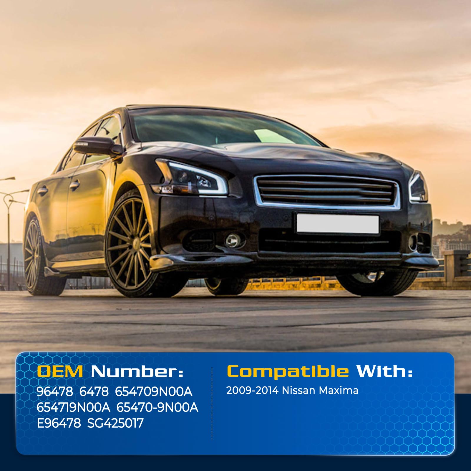 Arana Hood Struts Lift Support For Nissan Maxima 2009-2014, Front Hood Replacement Shocks Fits 2009-2014 Nissan Maxima Advance/B