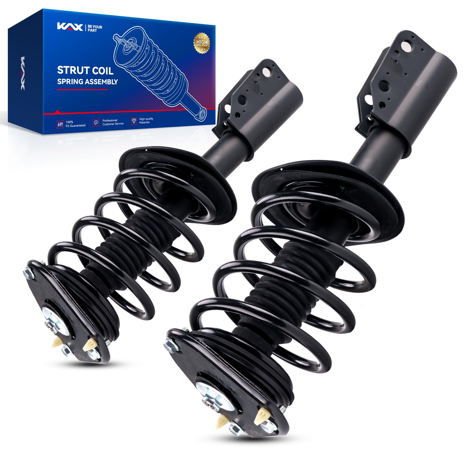 KAX Front Struts Fit for Lucerne DTS 2006 2007 2008 2009 2010 2011, Quick Complete Suspension Struts with Coil Spring Assemblies