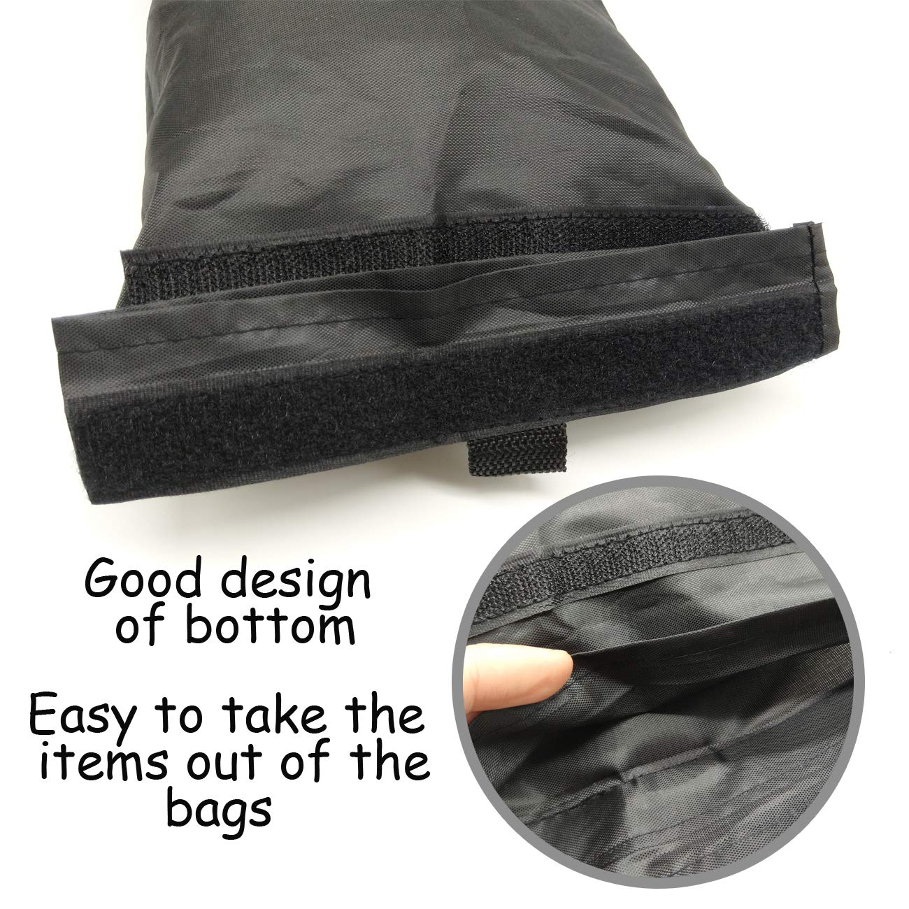 TIHOOD 3PCS trash bags, hanging Detachable garbage bag for Back Seat for Outdoor Traveling Home Use Car Storage Bags