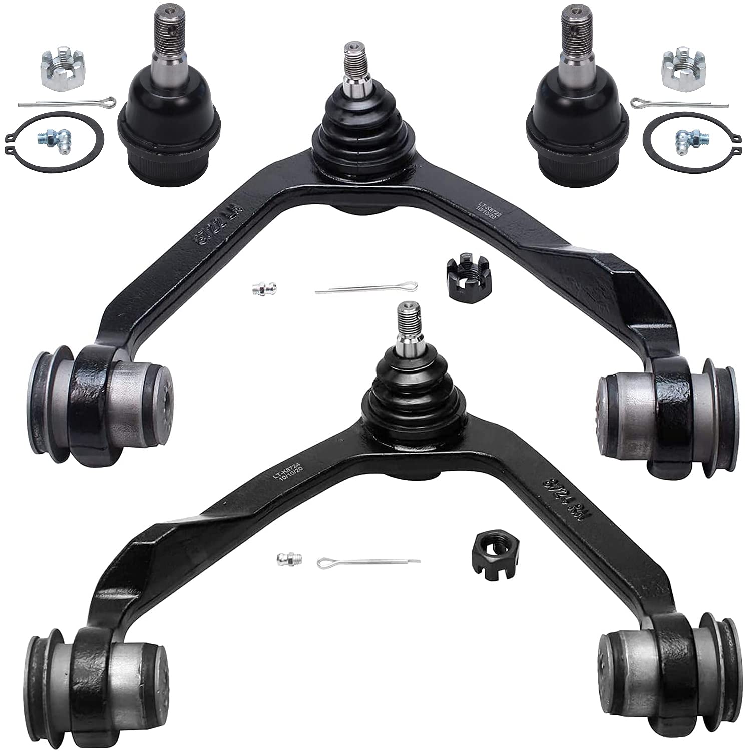 Detroit Axle - 12Pc Front End Suspension Kit For 2Wd Ford Expedition F-150 F-250 Navigator 2 Upper Control Arms 2 Lower Ball Joi
