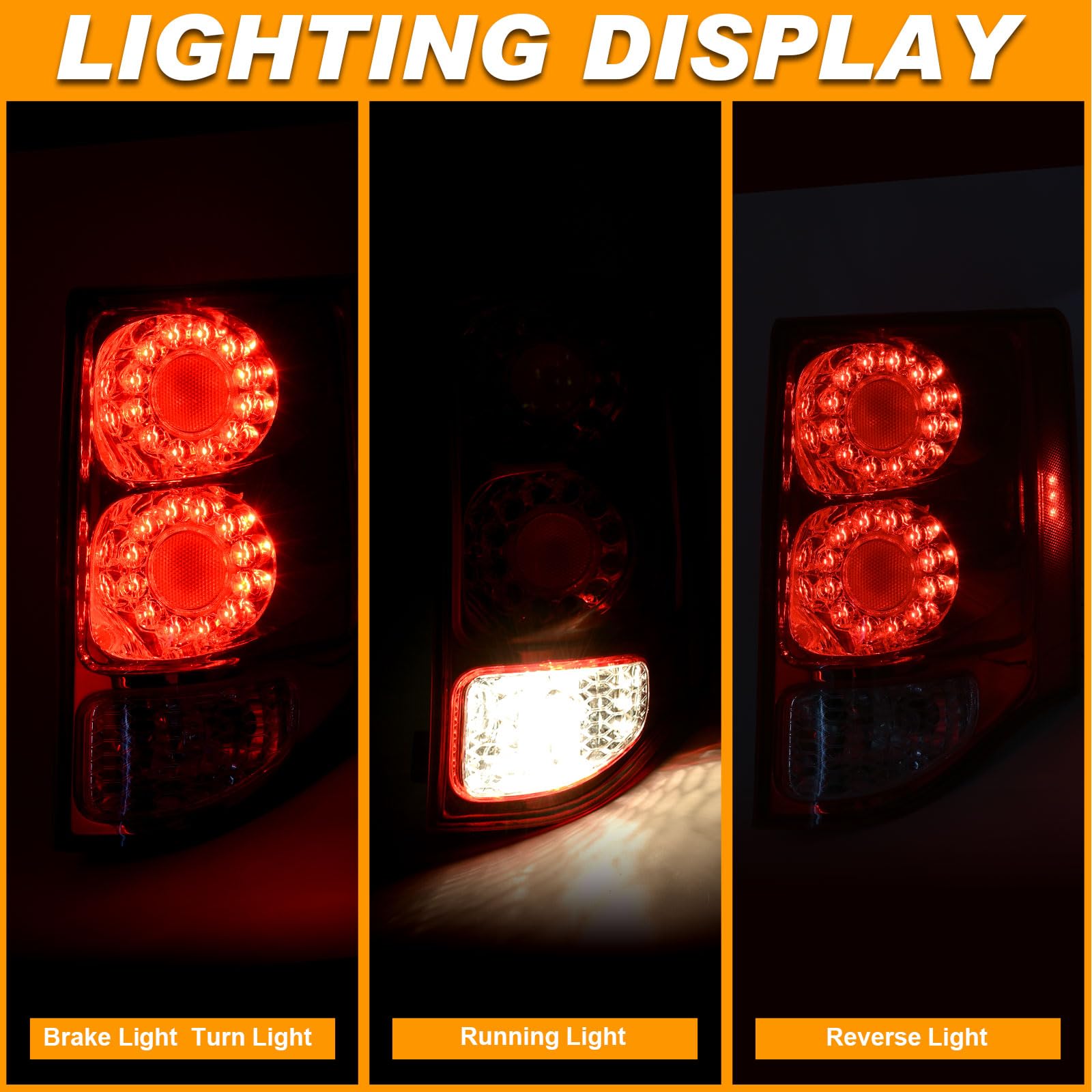 Nakuuly Tail Light Compatible With 2011-2020 Dodge Grand Caravan Right Passenger Side LED Taillight Rear Lamp Brake Signal Assem