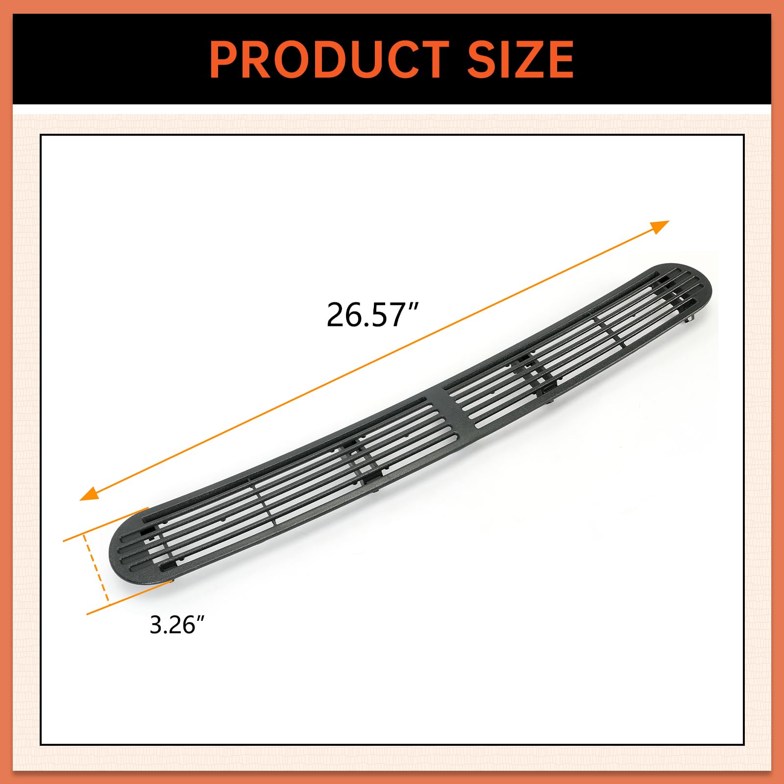 Ecotric Dash Defrost Vent Cover& Speaker Grill Set Compatible With 1998-2005 Chevy Chevrolet S10 Gmc Jimmy Sonoma Oldsmobile Bra