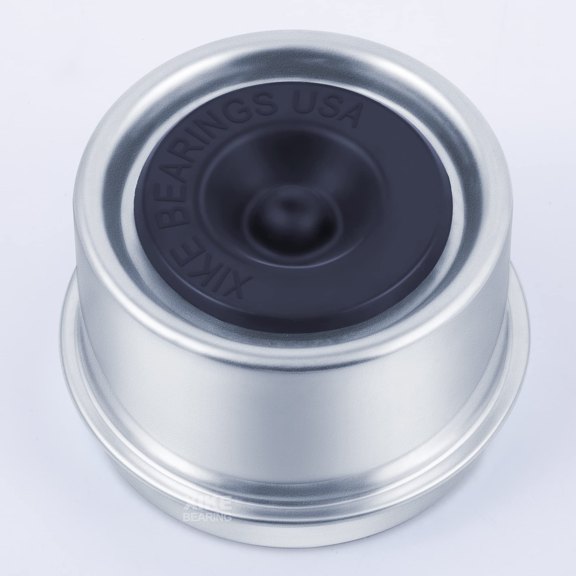 Xike Stamping Dust Cap And Rubber Plug Series (52 Mm Grease Cap X 2, Black)