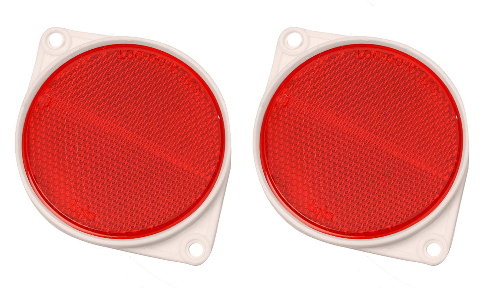 Hy-Ko Products Cdrf-3R Nail On Reflector 3 1/4 Diameter Red, 0.5 Ounce (Pack Of 2)