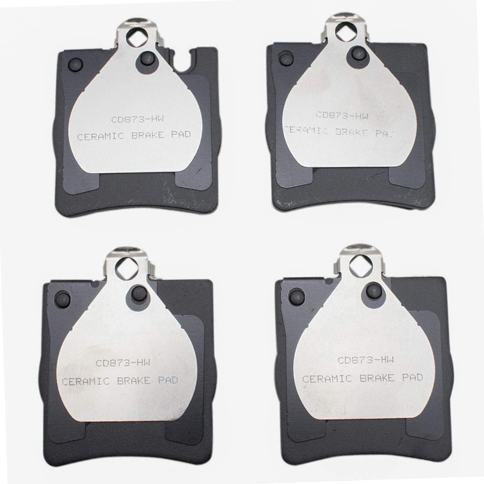 TRQ Rear Posi Ceramic Brake Pad Kit Set for Mercedes Benz C230 / C240 / C280 / C320 / C350 / CLK320 / CLK350 / CLK430 / Crossfir