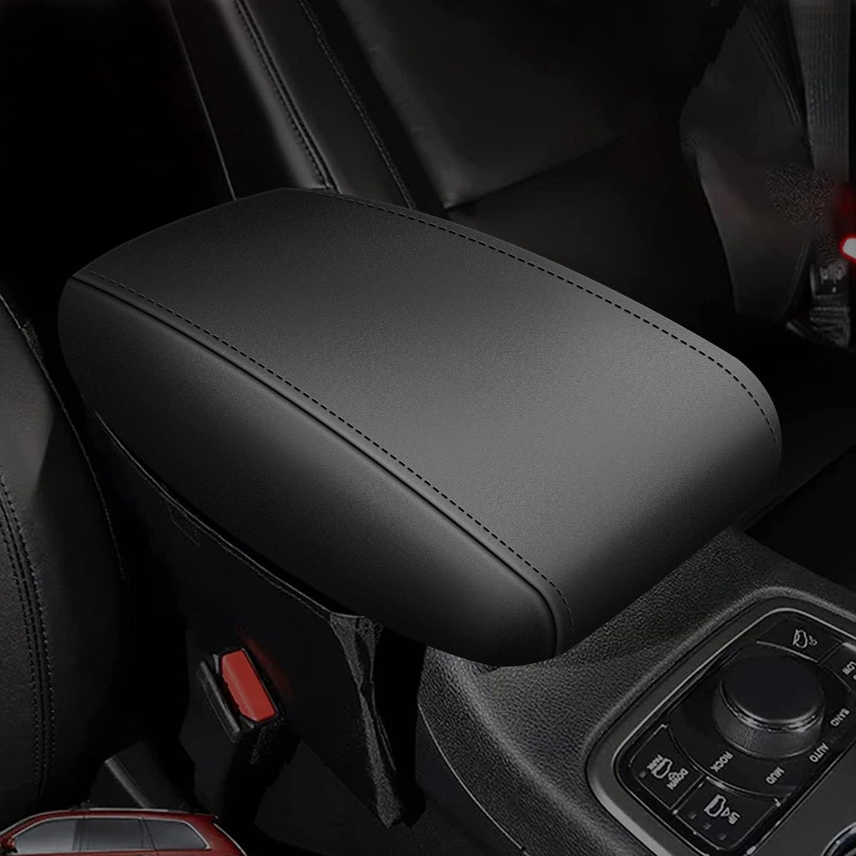 Aomsazto Neoprene Center Console Cover For 2011-2021 Jeep Grand Cherokee Black