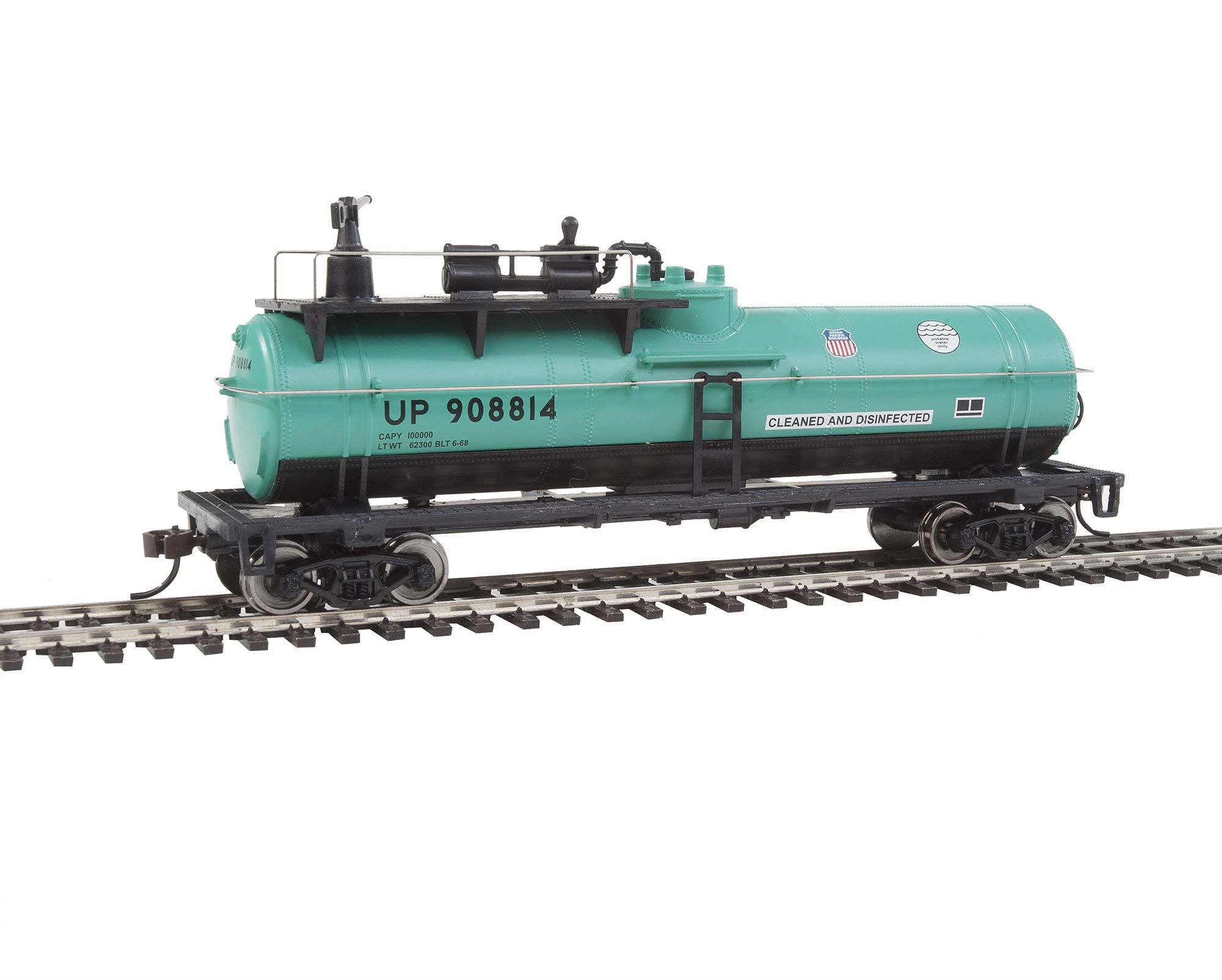 Waltherstrainline Ready To Run Union Pacific #908814 Firefighting Car, Green/Black, Up