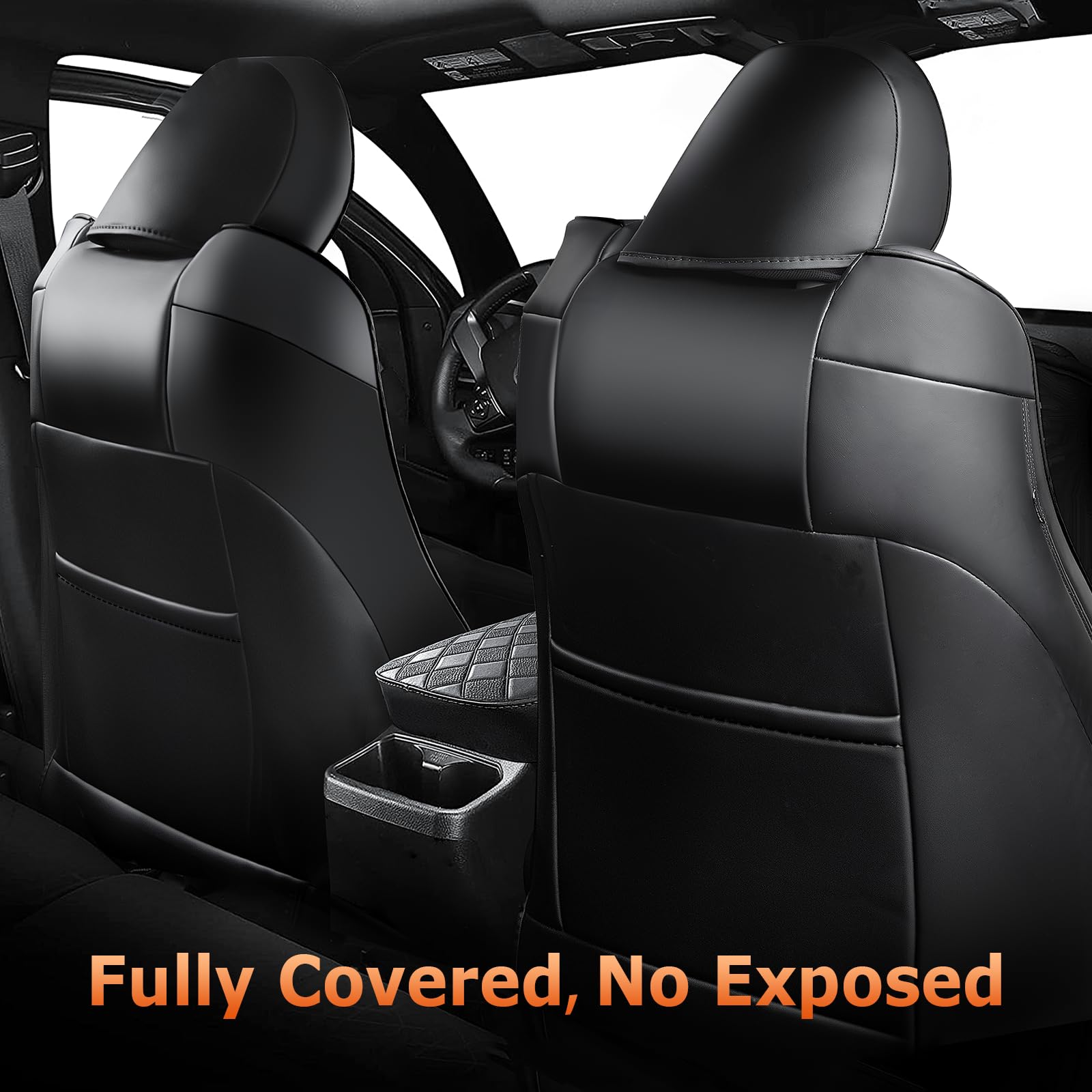 Carlimeki Tacoma Seat Covers Custom Fit For 2005 2006 2007 2008 2009 2010 2011 2012 2013 2014 2015 Crew Cab 2Nd Gen Tacoma Base,