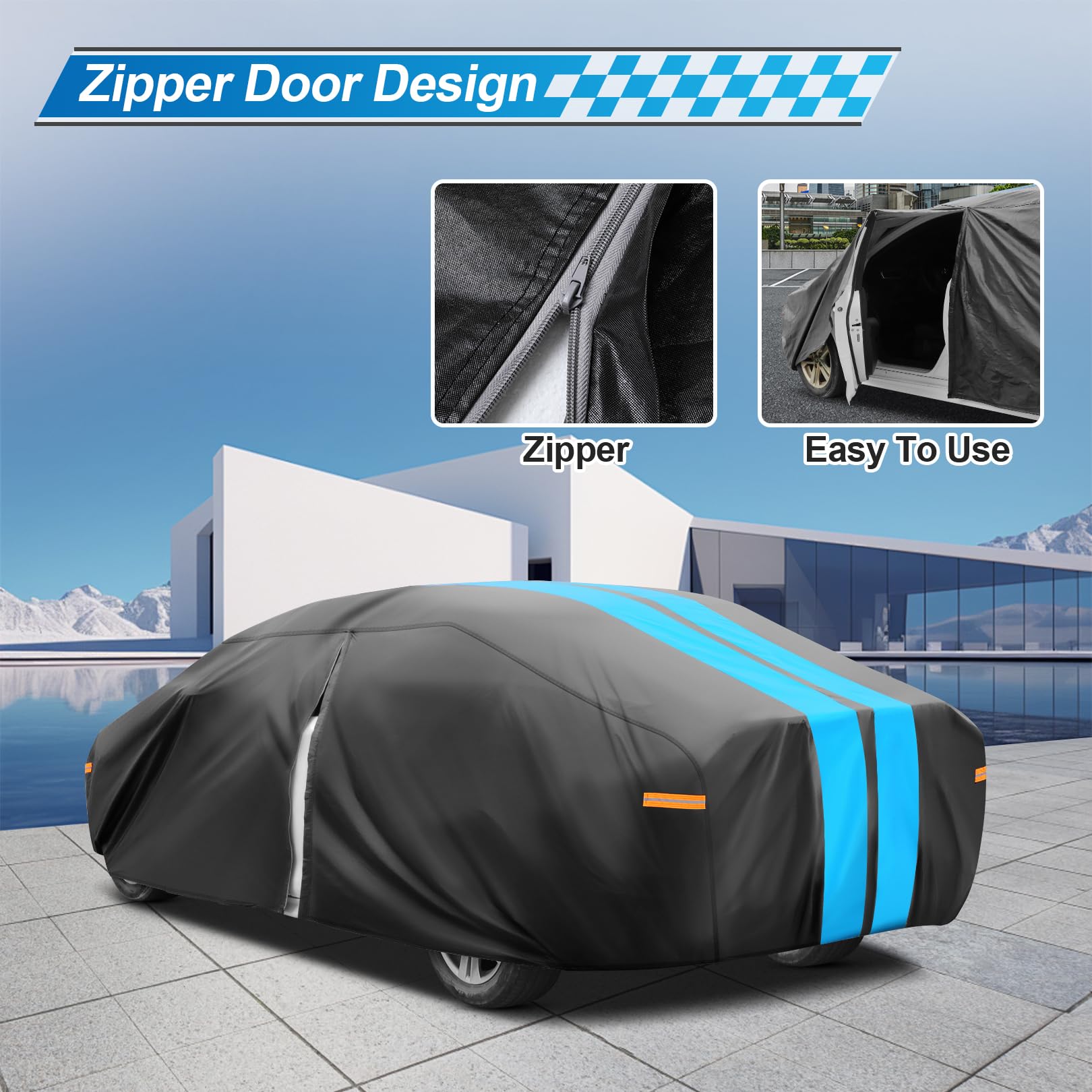 Sailnovo Toyota Camry Car Cover Custom Fit For Toyota Camry 1996-2024 Car Cover Waterproof All Weather Rain Snowproof Uv Protect