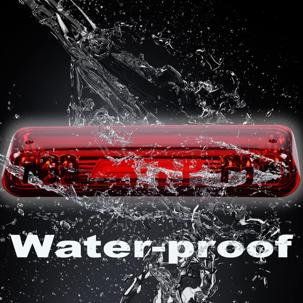 Cheda Led Third 3D Brake Lights, Compatible With 2004-2008 Ford F-150/Lobo, Red Lens Clear Housing Led Bar Tail Cargo Lamp, 7L3Z