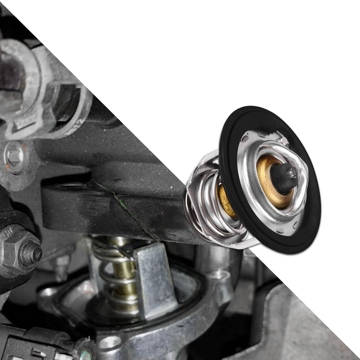 Automotive Replacement Engine Thermostat, High Performance Thermostat 19301-Paa-306 19301-Plc-315, Auto Engine Coolant Thermostat Compatible With Honda Civic Crv Crz Insight Odyssey