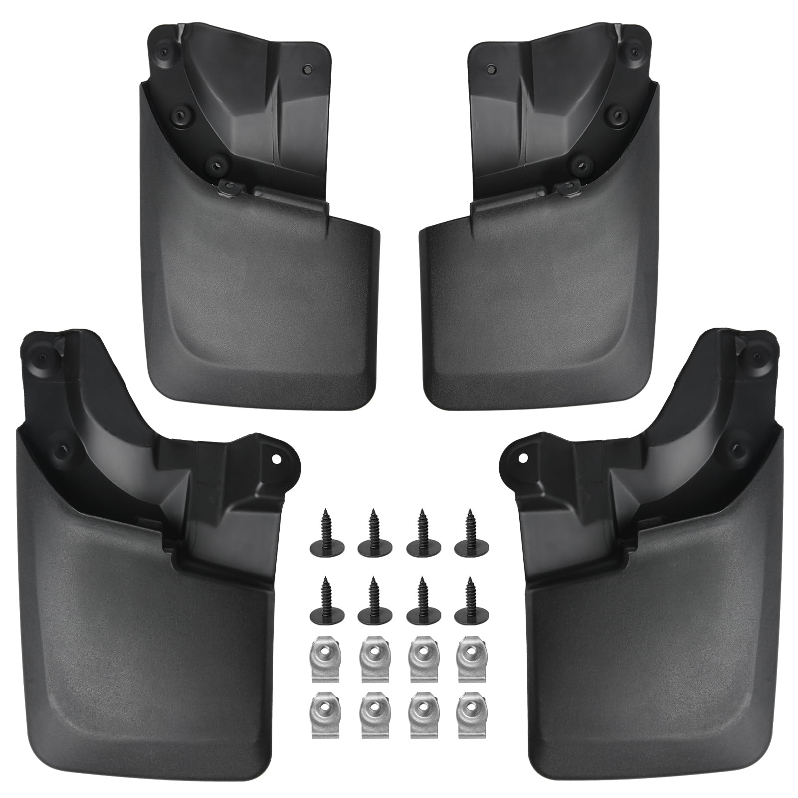 Premium Heavy Duty Mudflaps Set Of 4, Front And Rear Splash Guard Protectors - Compatible With Toyota Tacoma With Oem Fender Fla