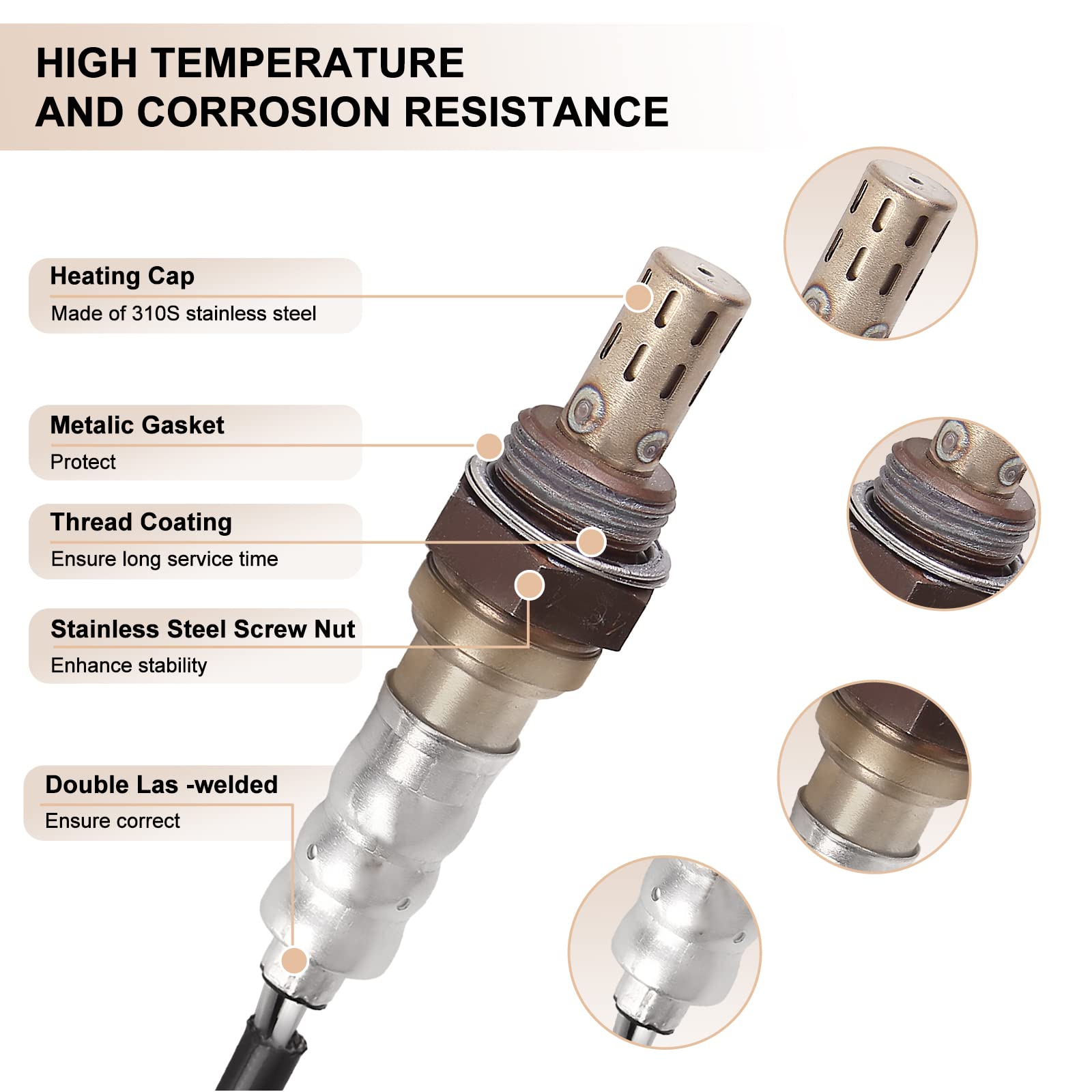 Oxygen O2 Sensor Upstream Downstream 56028994Aa Compatible With Chry 300 Dodge Dakota Durango Ram 1500 Jeep Wangler Commander Grand Cherokee Liberty Raider Replaces# 56028994Ab 4Pcs