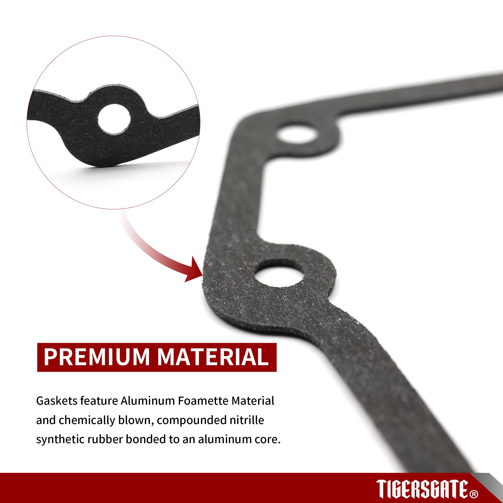 Tigersgate Twin Cam Cover Gasket For Harley Softail Touring Dyna Electra Glide Fatboy Replaces.25244-99