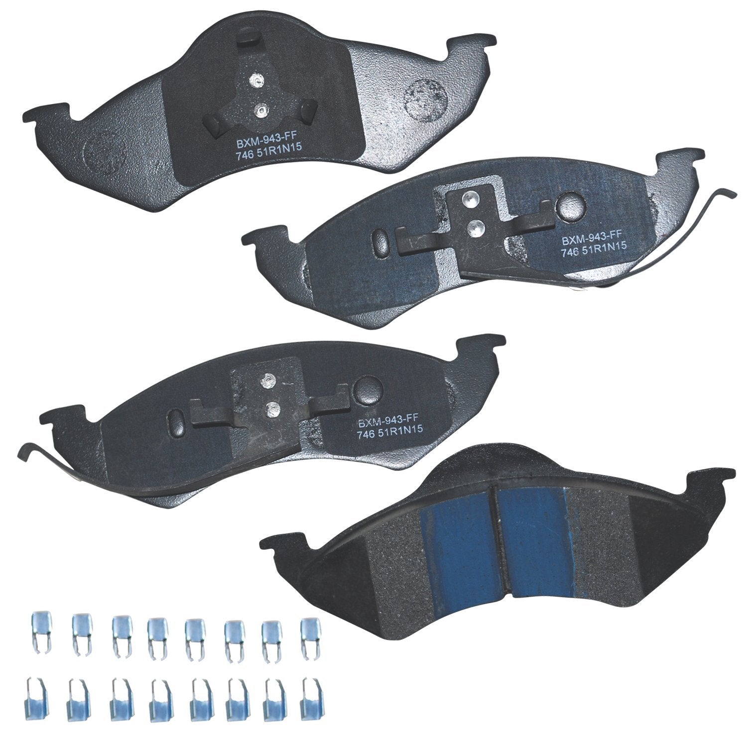 Bendix Premium Sbm746 Semi-Metallic Front Brake Pads For Dodge Dakota 1999, Durango 1999-1998