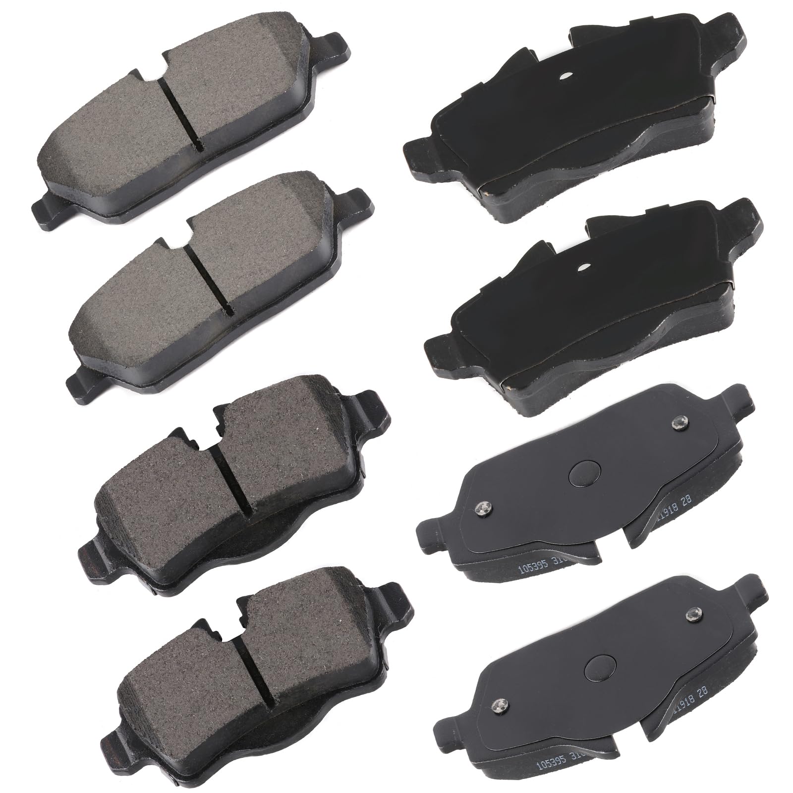 Cciyu D1308 D1309 Front Rear Ceramic Brake Pads Kits 8Pcs Fit For 2007-2016 For Mini Cooper