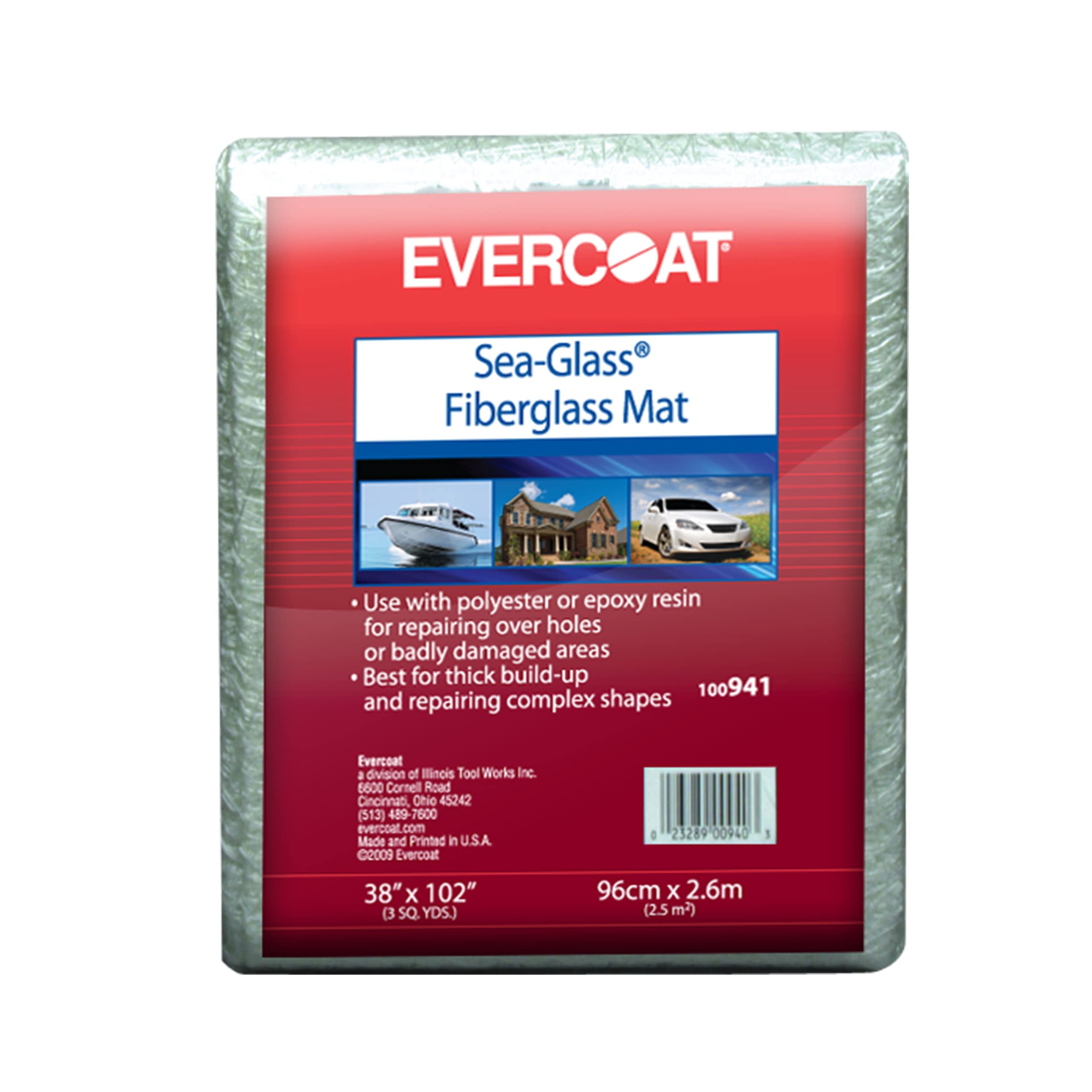 Evercoat 100941 Fiberglass Mat - 38'' X 102''