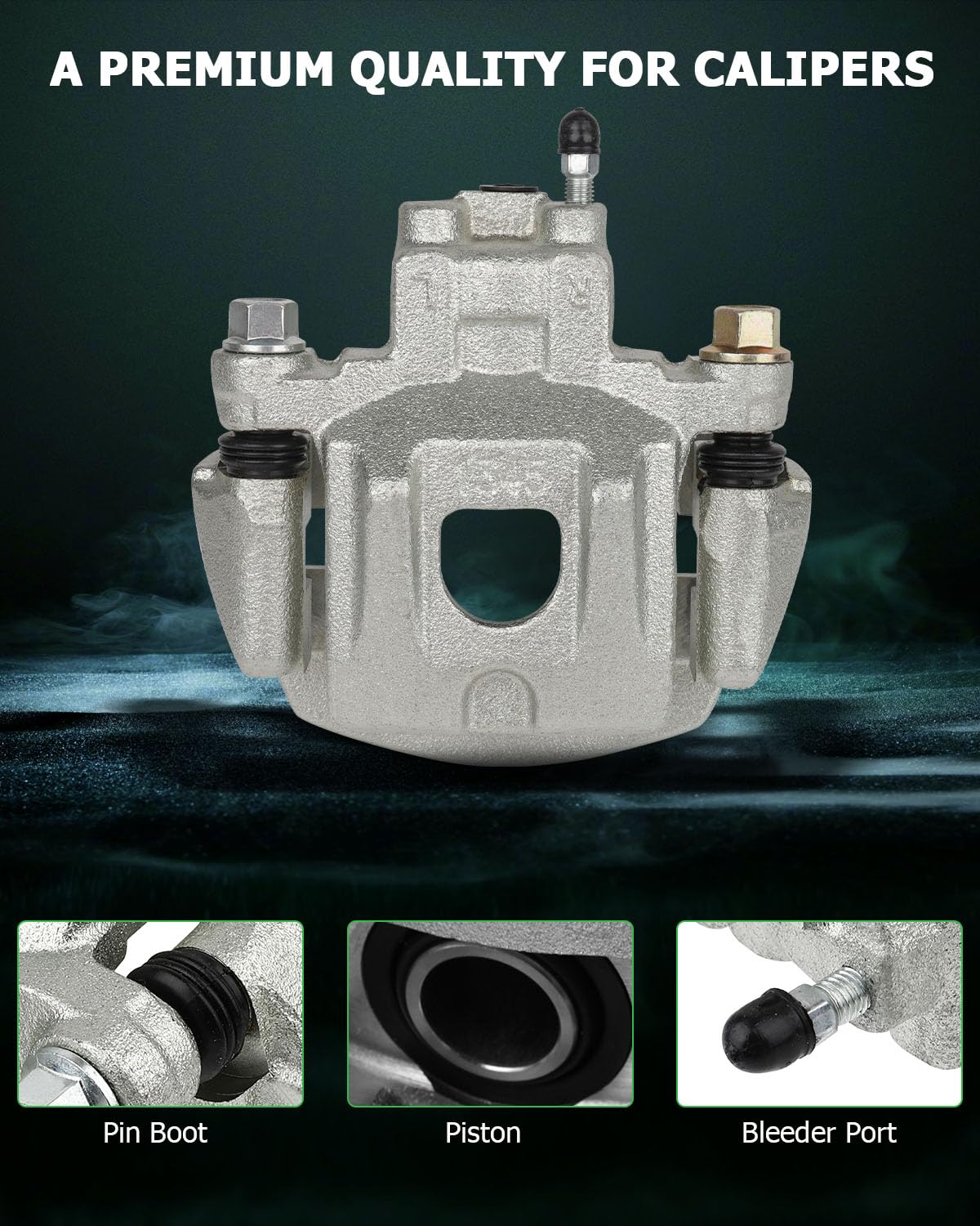 Scitoo Rear Right Brake Caliper With Bracket 19B2904 Compatible For Toyota Highlander 2004-2007