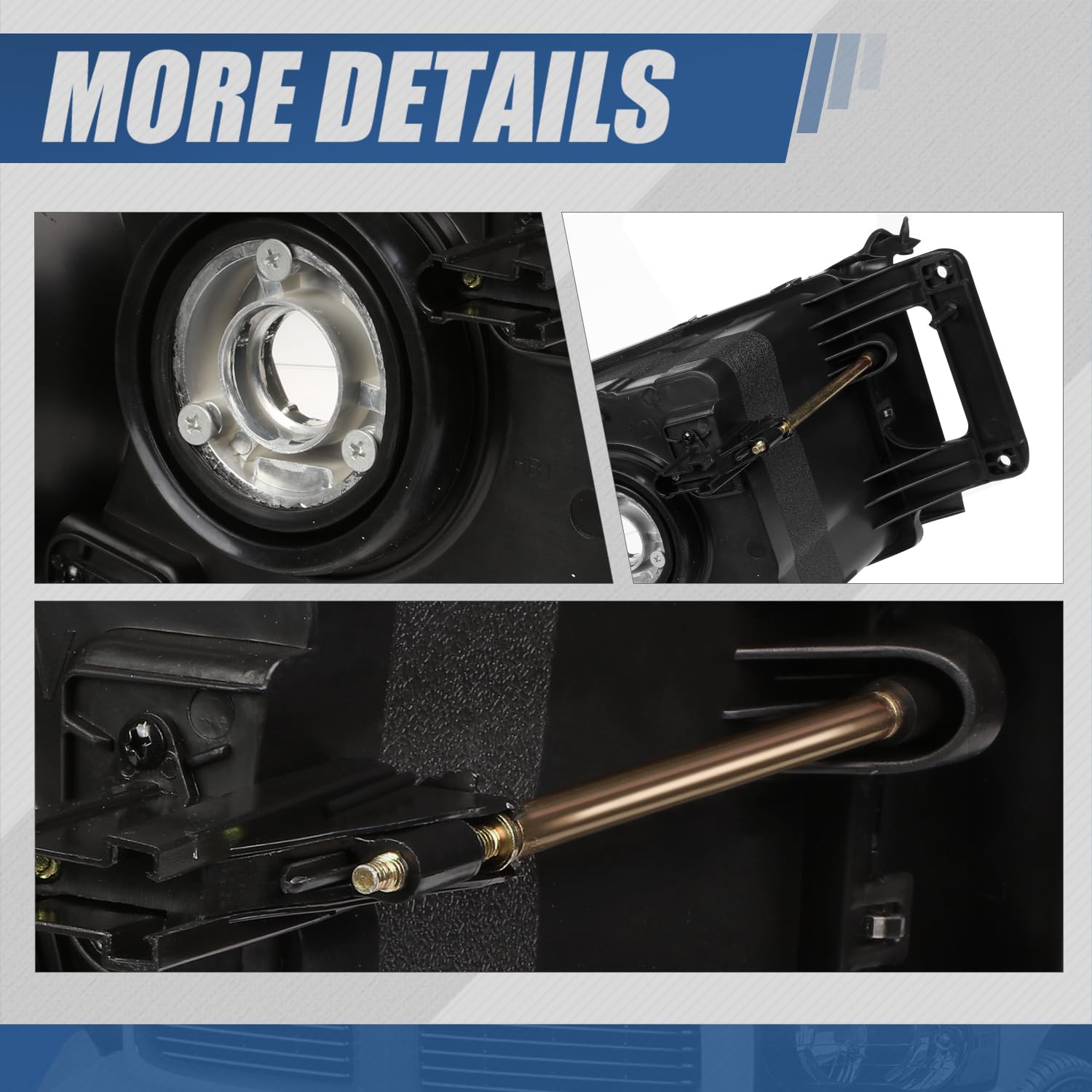 Auto Dynasty Headlight Assembly [Halogen Model] Compatible With Dodge Ram 1500 2500 3500 Pickup Truck 2002 2003 2004 2005, Drive