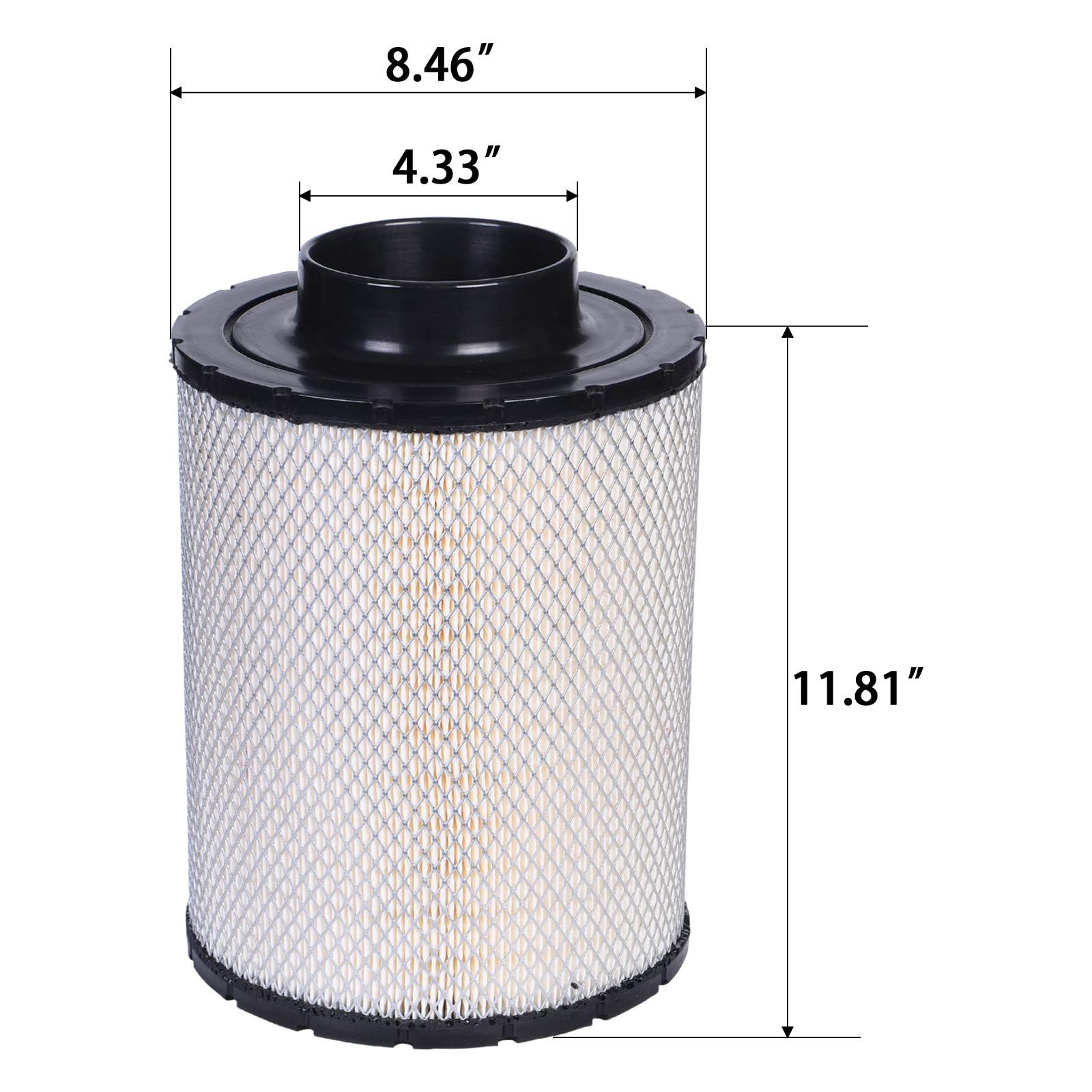 Getopauto 46637 Engine Air Filter Compatible With Donaldson B085011, Baldwin Pa2818 Fleetguard Ah1141 Fram Ca6818 Wix 46637 Napa
