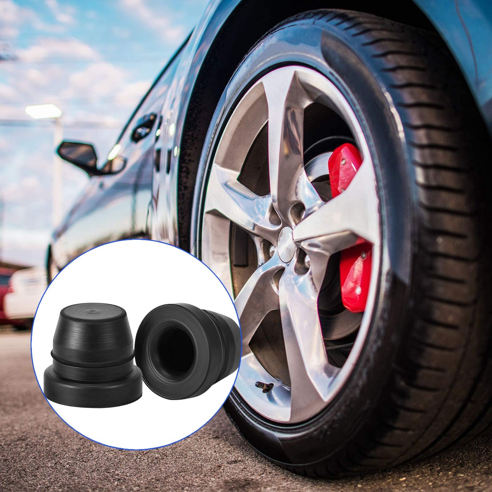 60 Pieces Brake Bleeder Screw Cap Grease Fitting Cap Rubber Dust Cover For Cars And Motorcycles