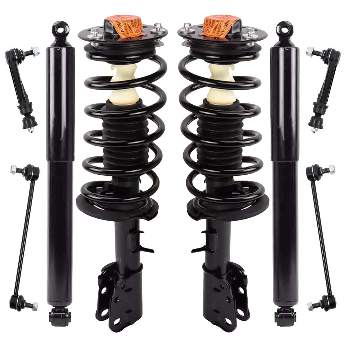 KUIPERAUTO Front Struts w/Coil Spring and Shocks Complete Assembly Compatible for 2010-2017 Chevrolet Equinox Struts Suspension 