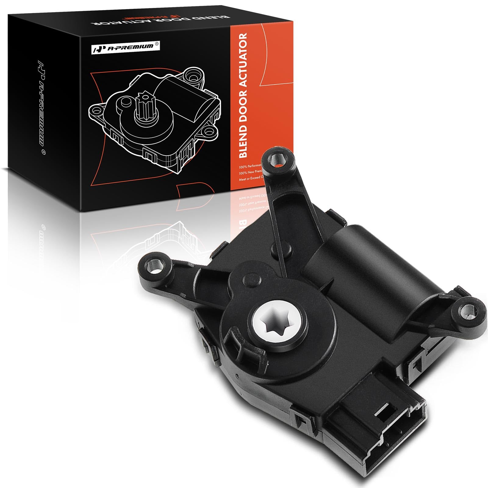A-Premium HVAC Heater Blend Door Actuator, Compatible with Volkswagen Jetta 2015-2018 Tiguan CC 2012-2017 Caddy 2011-2019 Eos & Audi Q3 Q3 Quattro RS Q3, Replace# 1K0907511Q