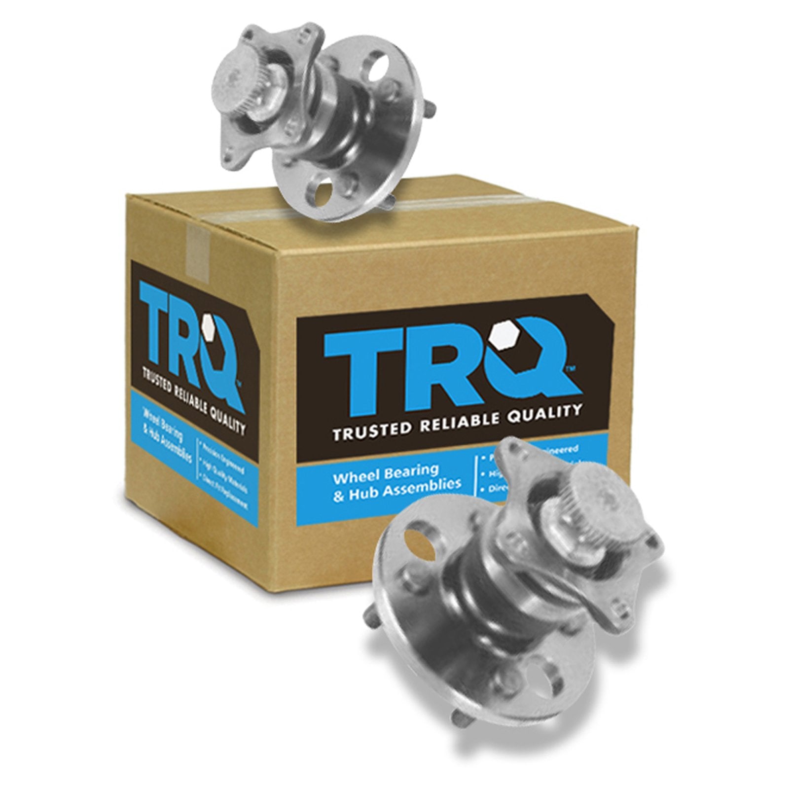 Trq Rear Wheel Hub Bearings Assembly Set Compatible With 1998-2002 Chevrolet Prizm 1993-1997 Geo 1993-2002 Toyota Corolla