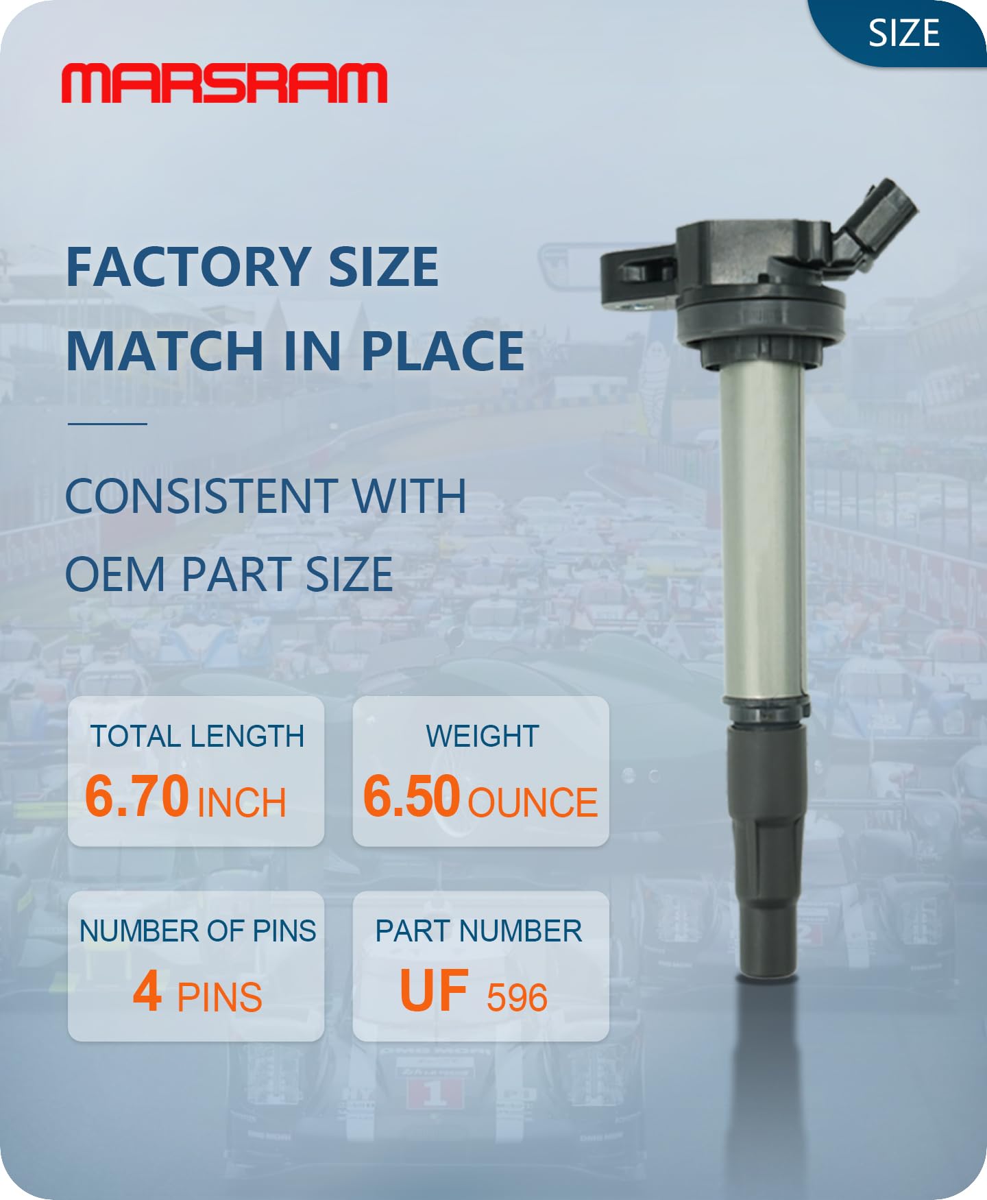 Marsram Ignition Coil Pack Uf596 For 2009 2010 2011 2012 2013 2014 2015 2016 2017 Toyota Corolla Matrix Prius Lexus Ct200H Scion