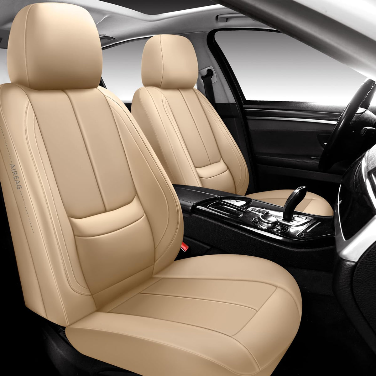 Full Coverage Leather Car Seat Covers Full Set,Waterproof Seat Covers for Cars,SUVs Pick-up Truck, Car Seat Cushion,Car Seat Pro
