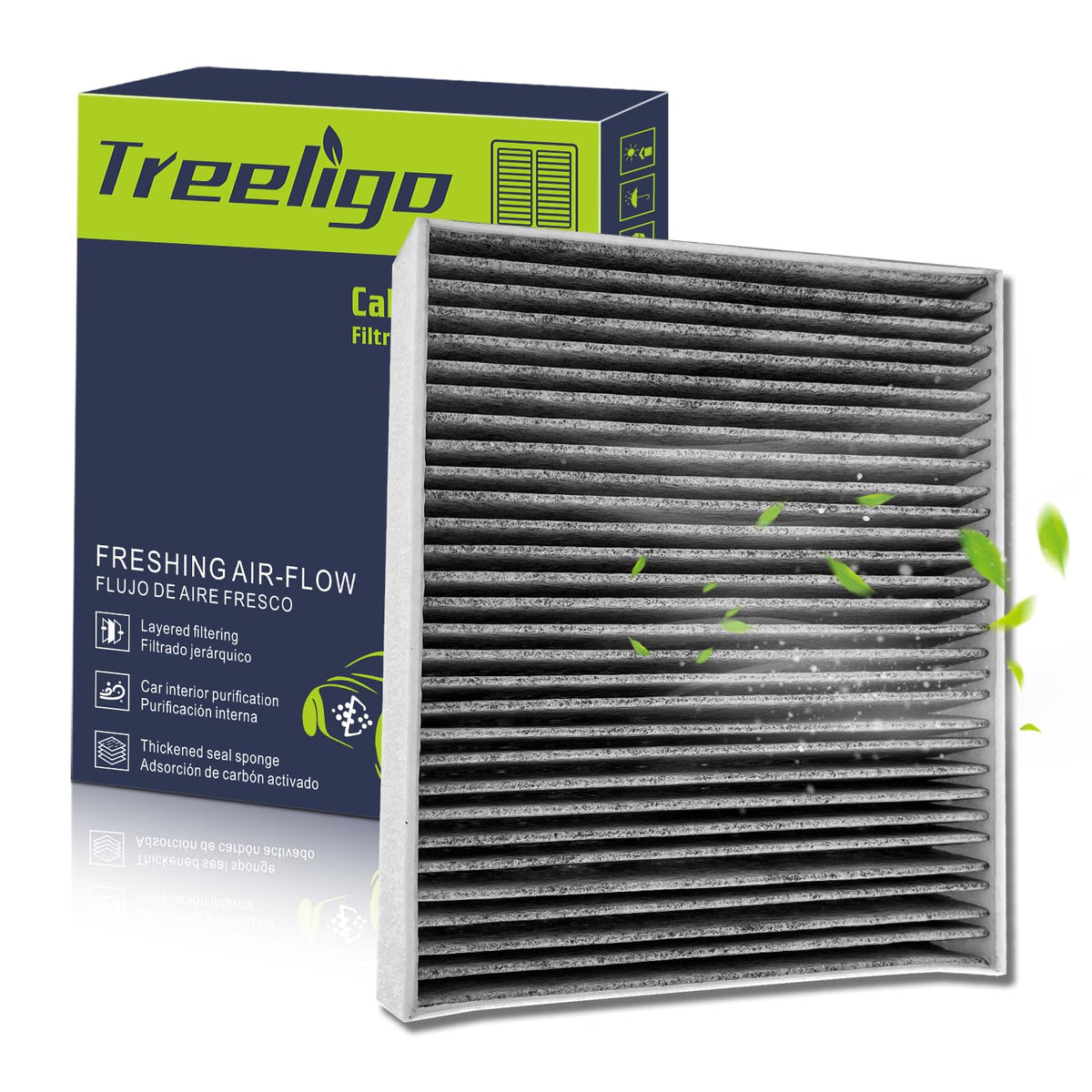 Treeligo Cf11966 Cabin Air Filter Compatible With Silverado 1500 2500 3500 Hd,Equinox,Malibu,Blazer,Yukon,Sierra 1500,Regal Tour
