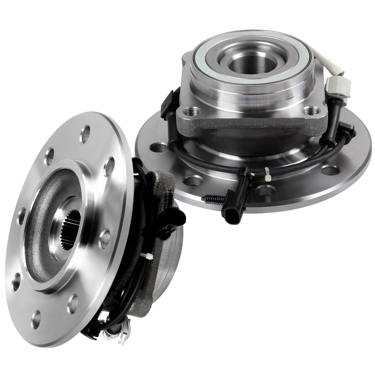 ECCPP Pair of 2 New Complete Front Wheel Hub Bearing Assembly 8 Lugs W/ABS for 1996-2000 Chevy K1500 K2500 K3500 1996-2000 GMC K