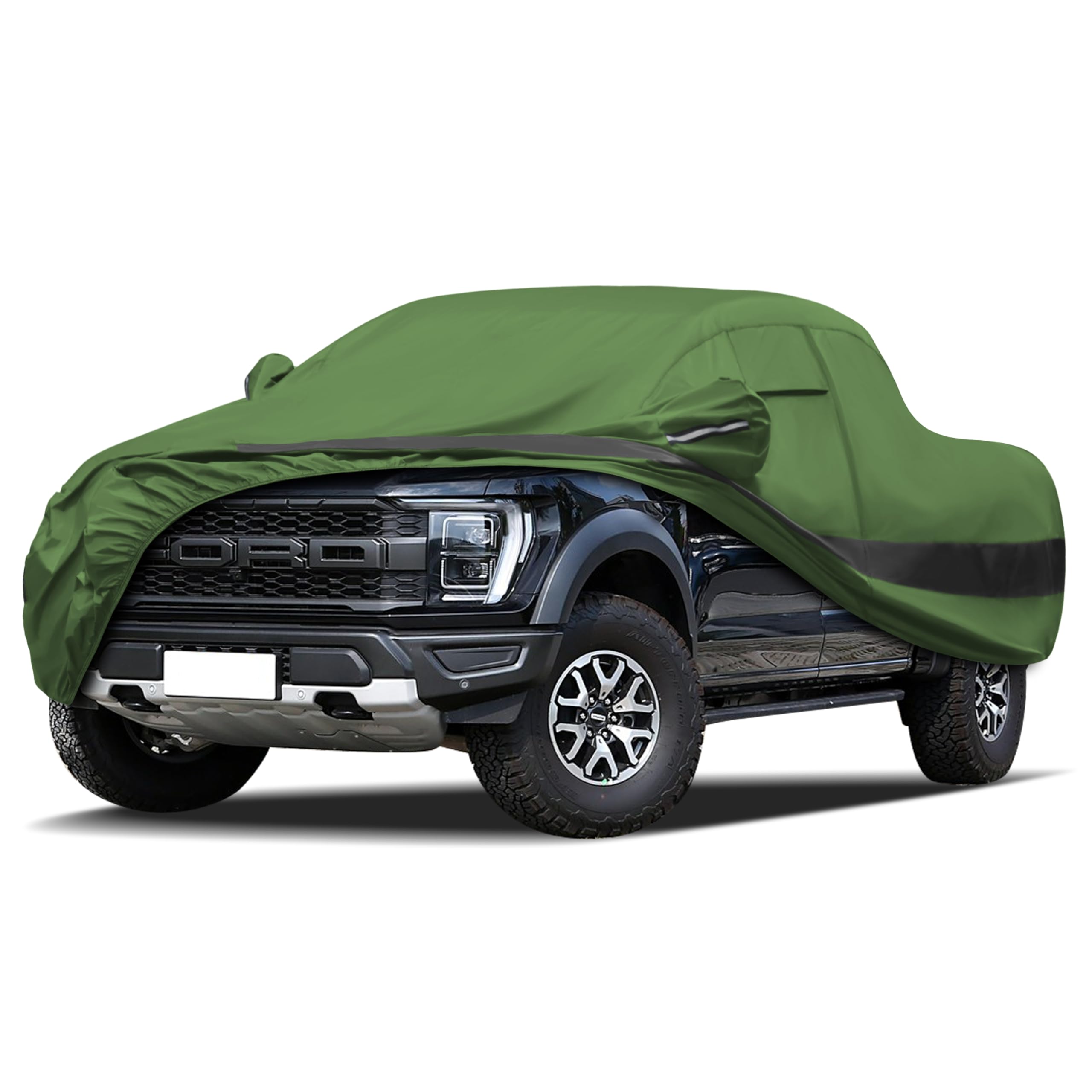 Jurmon Heavy Duty Outdoor Car Cover Compatible With Ford F150,Waterproof All Weather For Automobiles, Outdoor Full Cover Rain Su