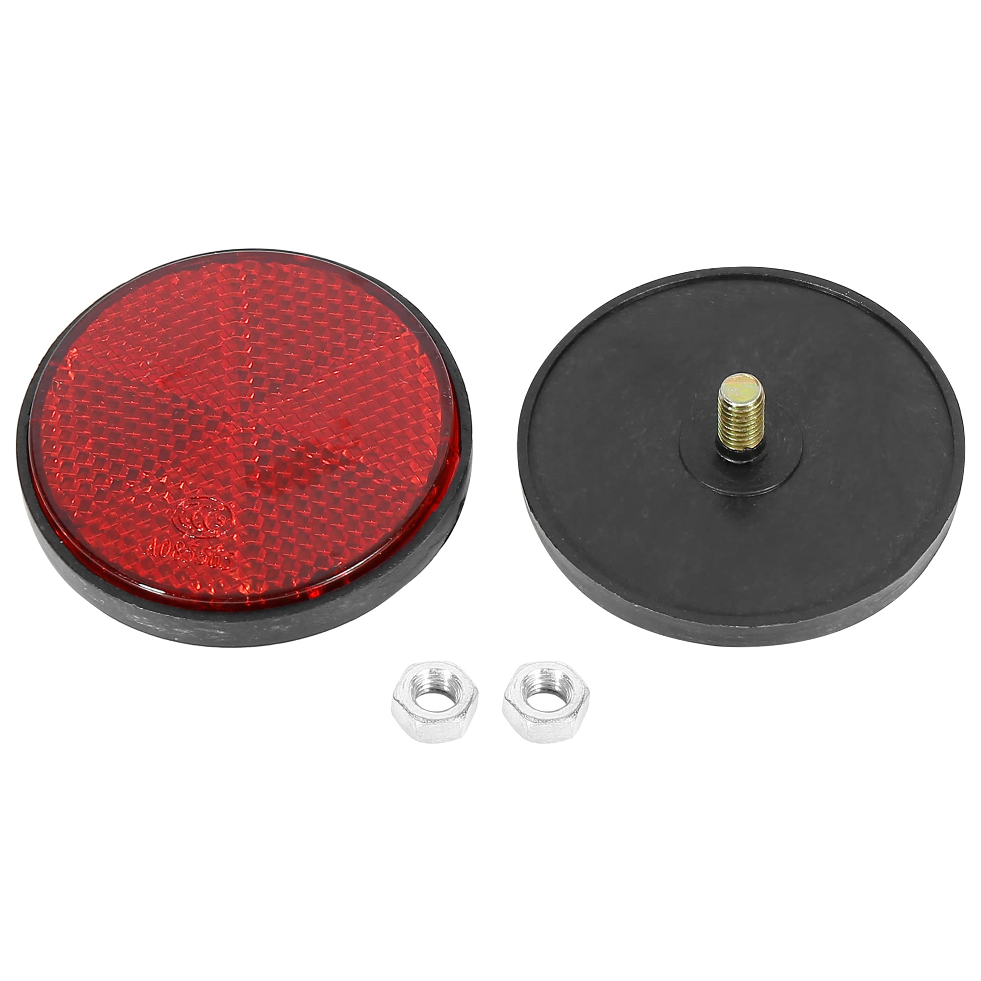 F Fierce Cycle 6 Pair M6X1.0 Red Plastic Universal Screw Mount Reflective Warning Reflector For Motorcycle Bike