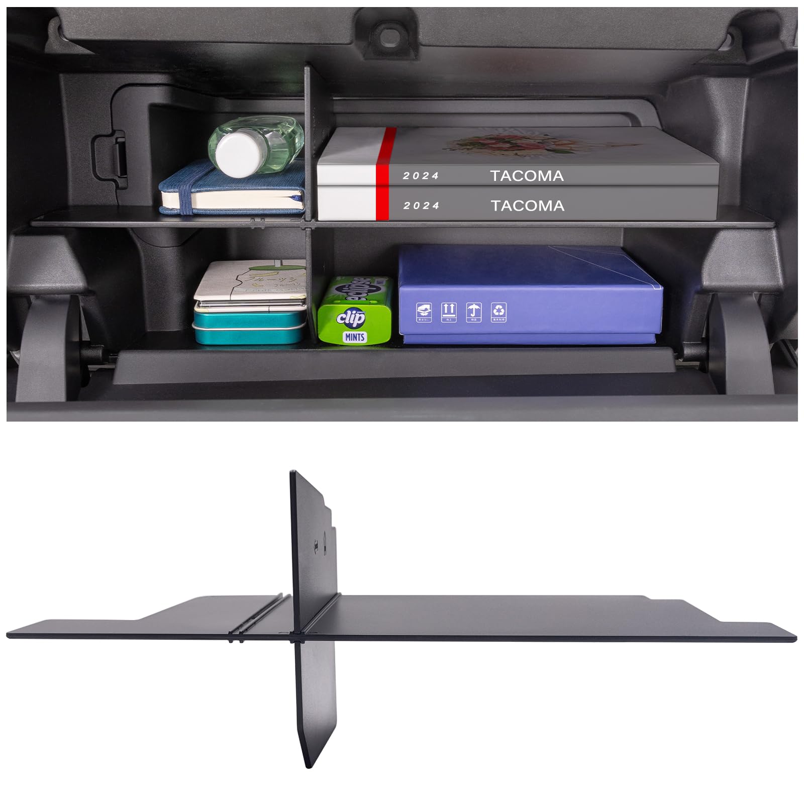 Jkcover Glove Box Organizer Compatible With 2024 2025 Toyota Tacoma(4Th Gen Tacoma) Glove Box Compartment Insert Storage Divider