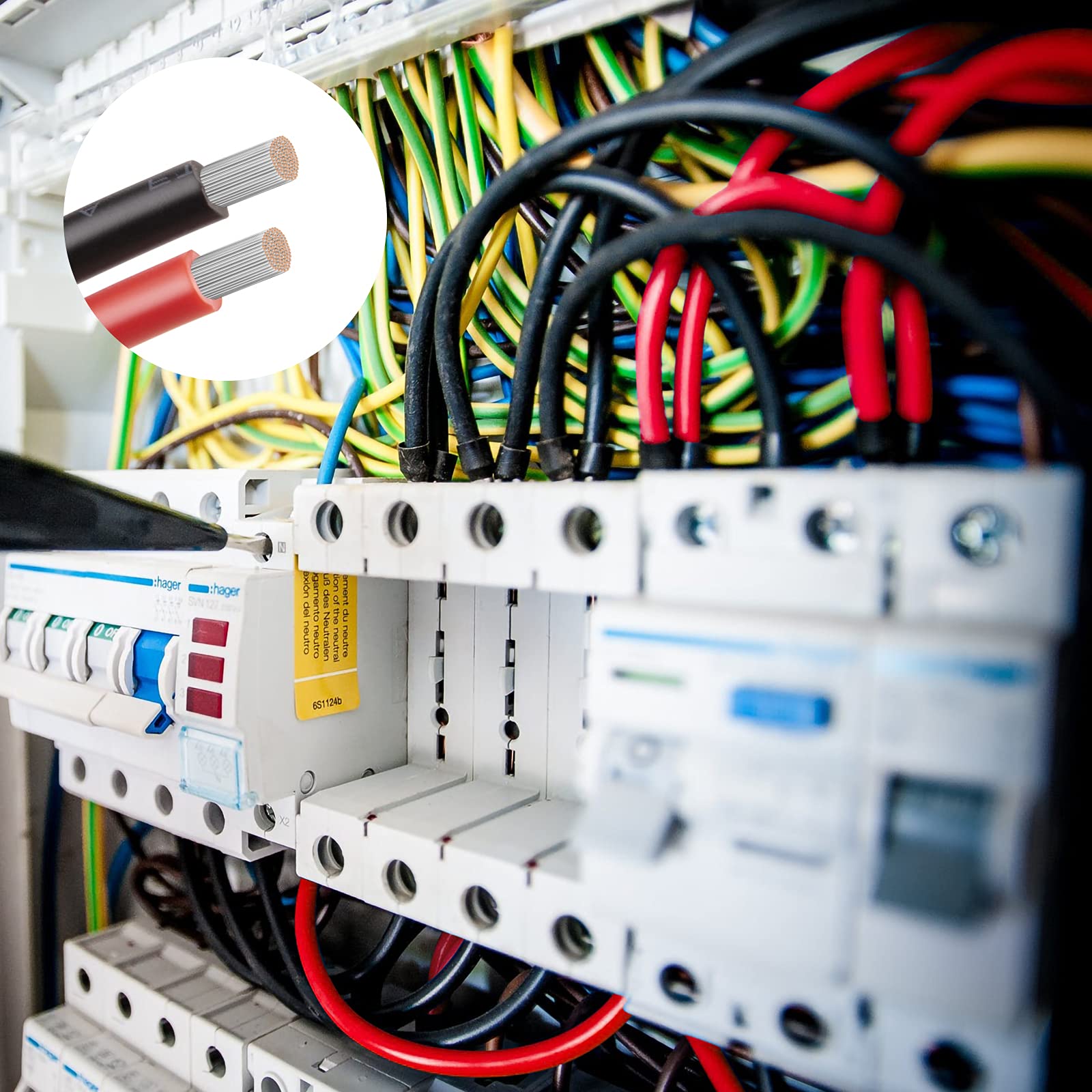 8 Gauge Wire - Igreely 10 Ft Red & 10 Ft Black 8 Gauge Tinned Copper Electrical Wire Cable For Car Audio Automotive Trailer Mari