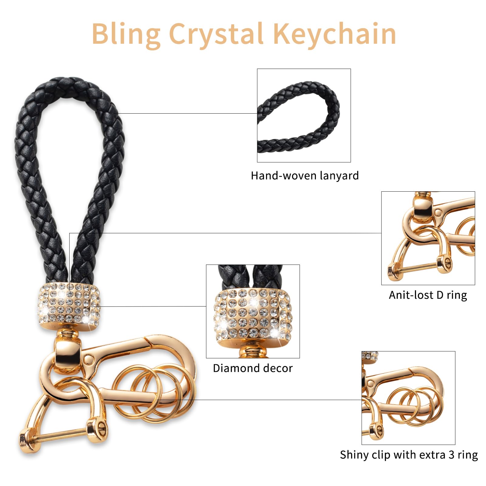 Gematay Hyundai Key Fob Cover With Keychain Lanyard, Soft Tpu Protector For Sonata, Nexo, Tucson Smart Key Case