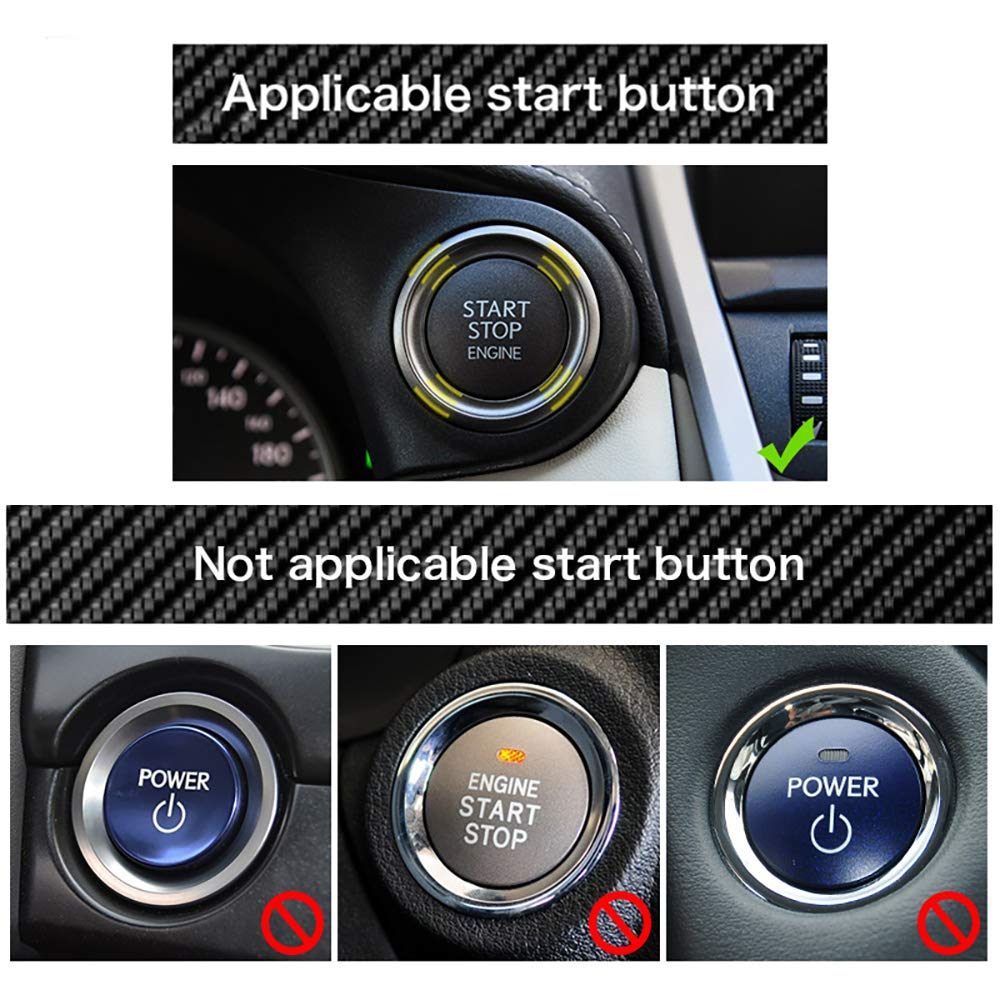 Airspeed Carbon Fiber Car Engine Start Button Sticker For Lexus Is250 Is200 Is300 Es350 Es330 Gs350 Gs300 Nx300 Nx200T Rx350 Rx3
