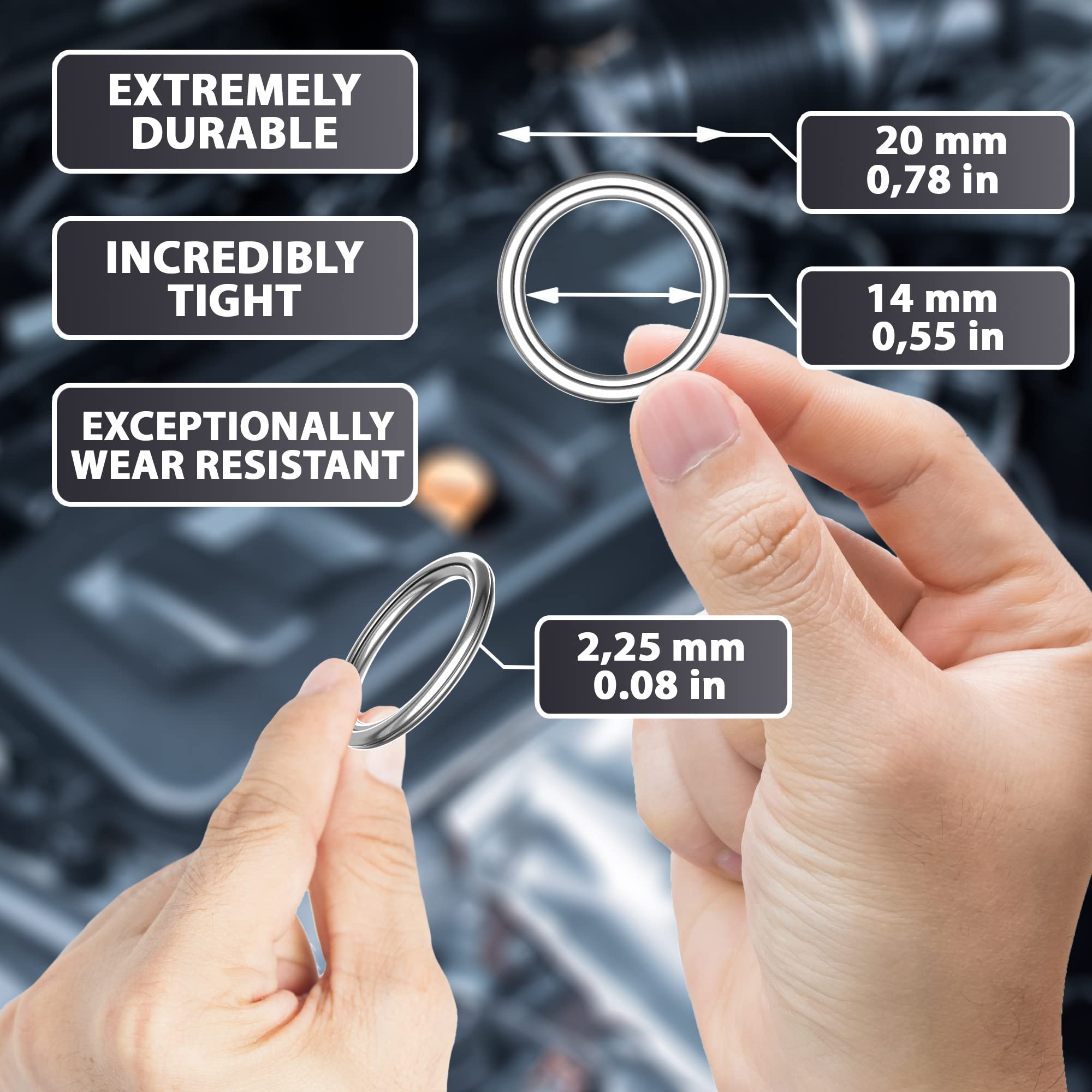 15Pcs Oil Drain Plug Crush Washer Gasket Seal - 14Mm Replacement For Mitsubishi - Oem Md050317 Fits Eclipse Cross Galant Lancer