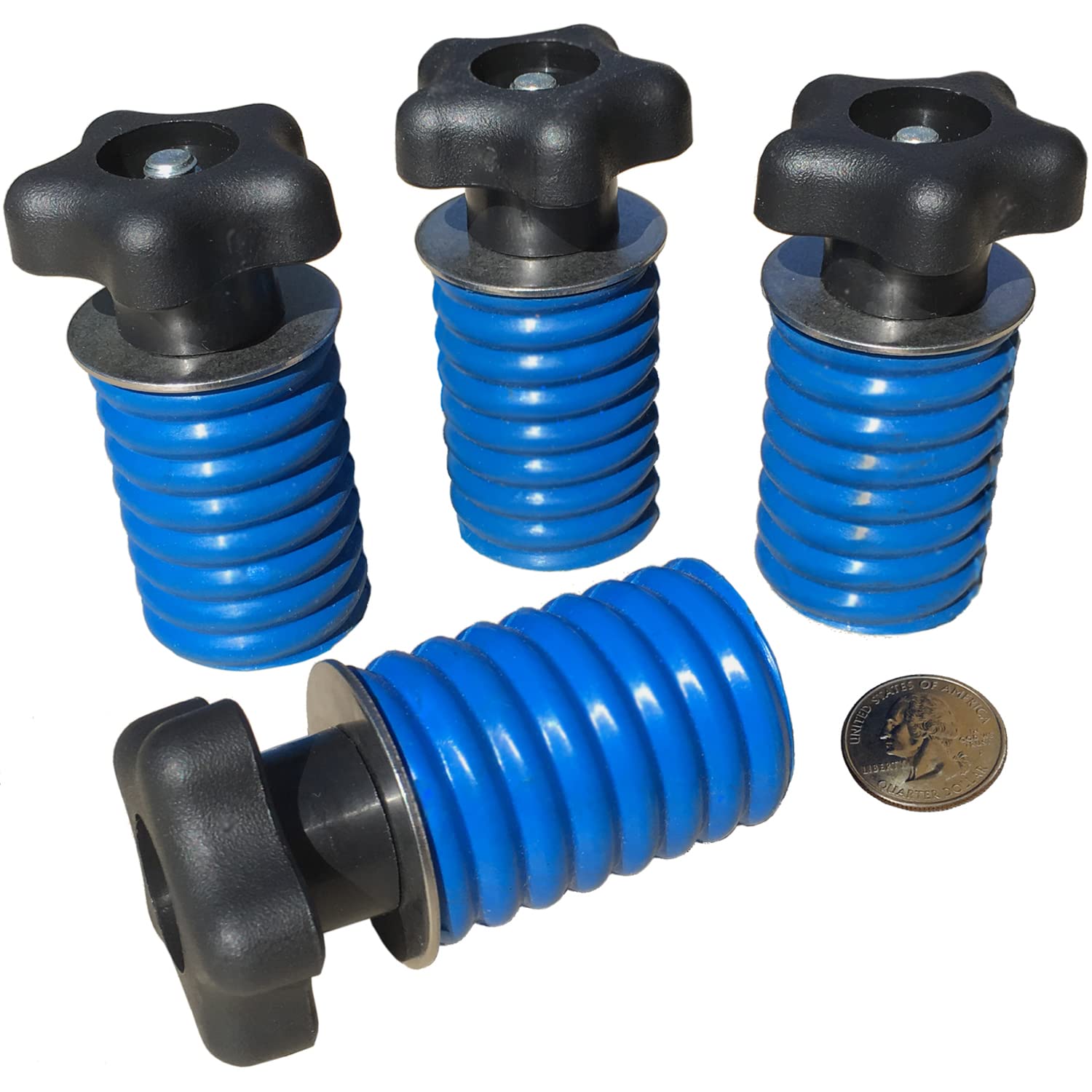 Grippro Atv Anchors To Fit Polaris Ranger Lock & Ride Knob Tie Down Anchor Kit - Set Of 4